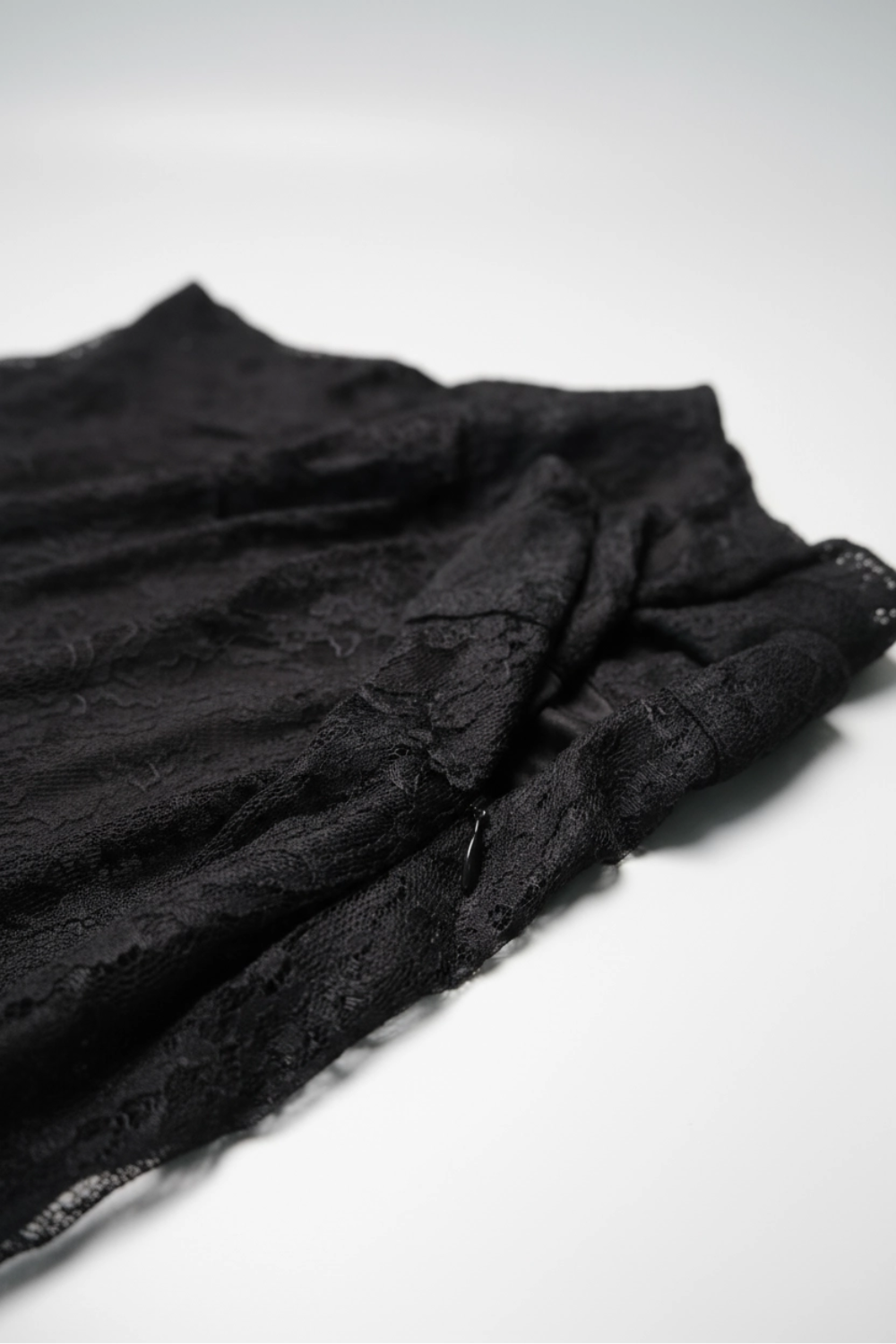 Black Dove lace asymmetrical skirt