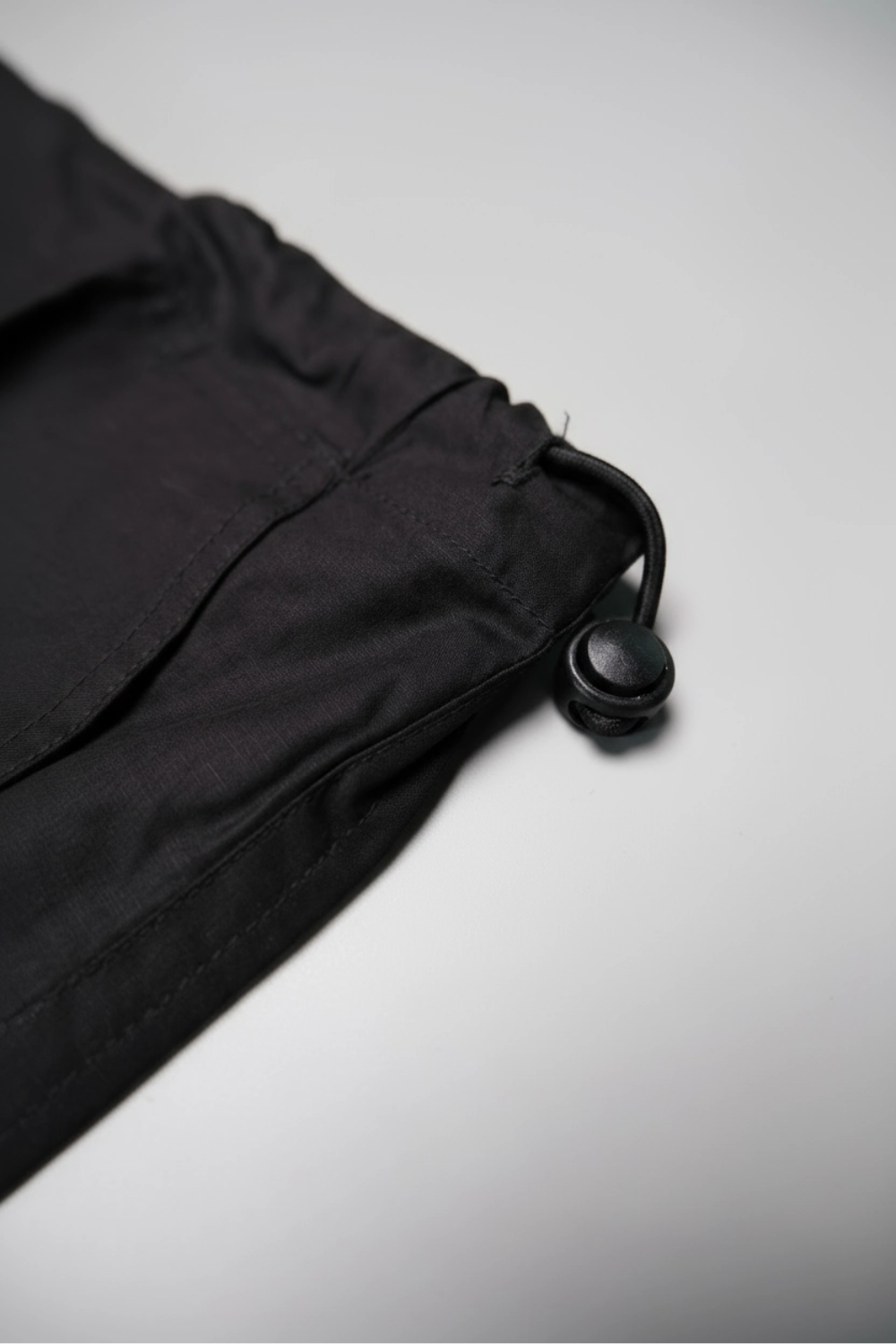 Black Poplin Mini Skirt