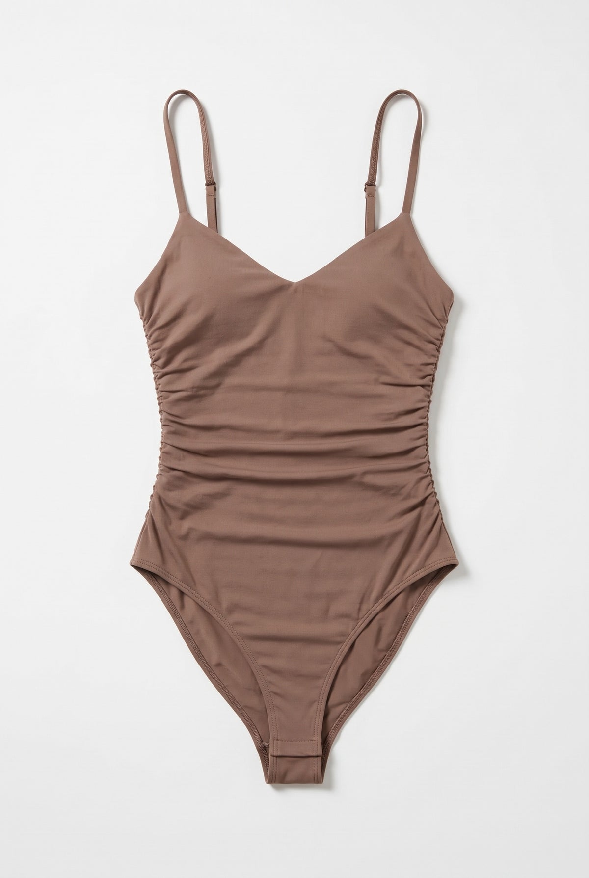 Beige Scrunch Bodysuit product shot