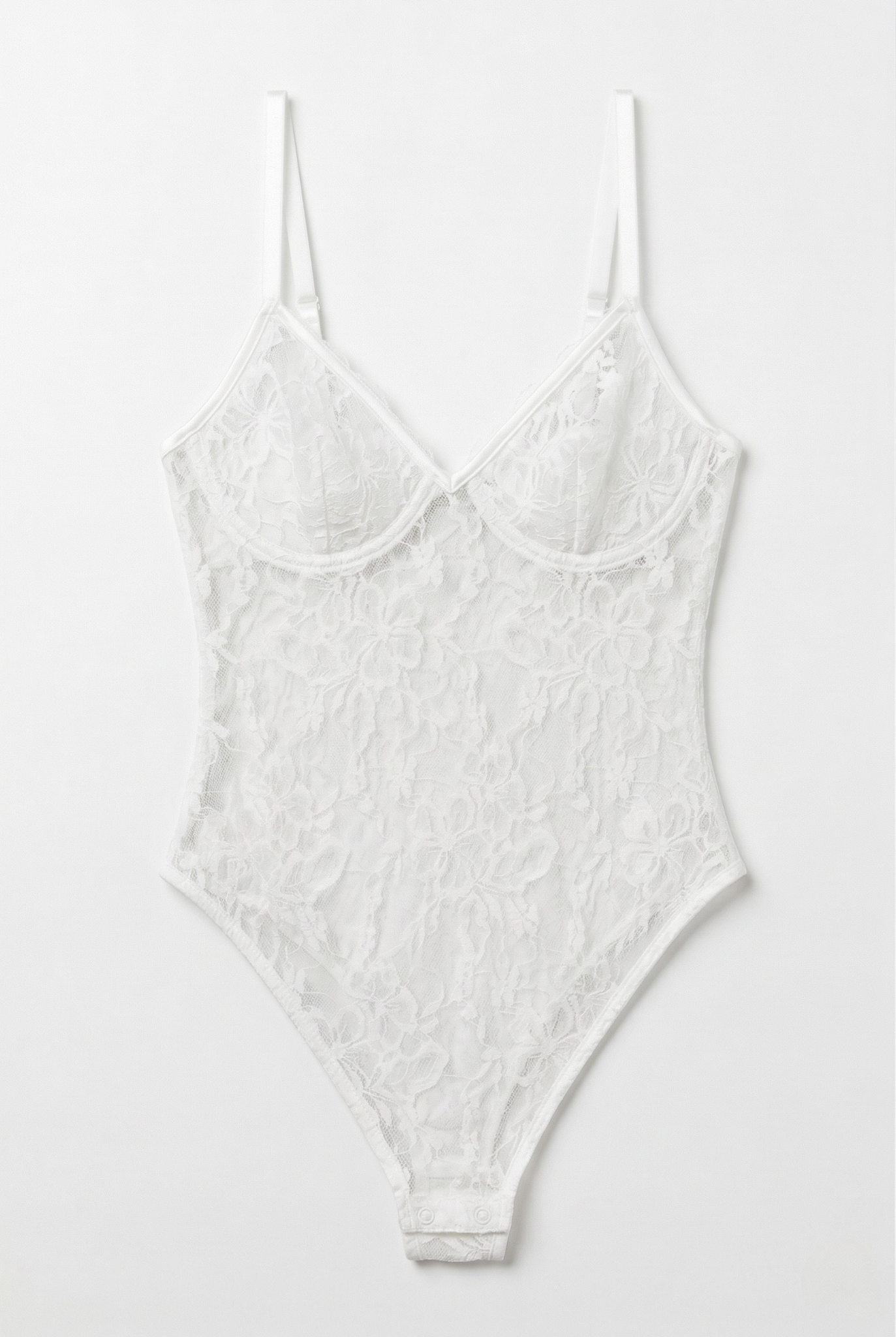 White Gigi Lace Bodysuit