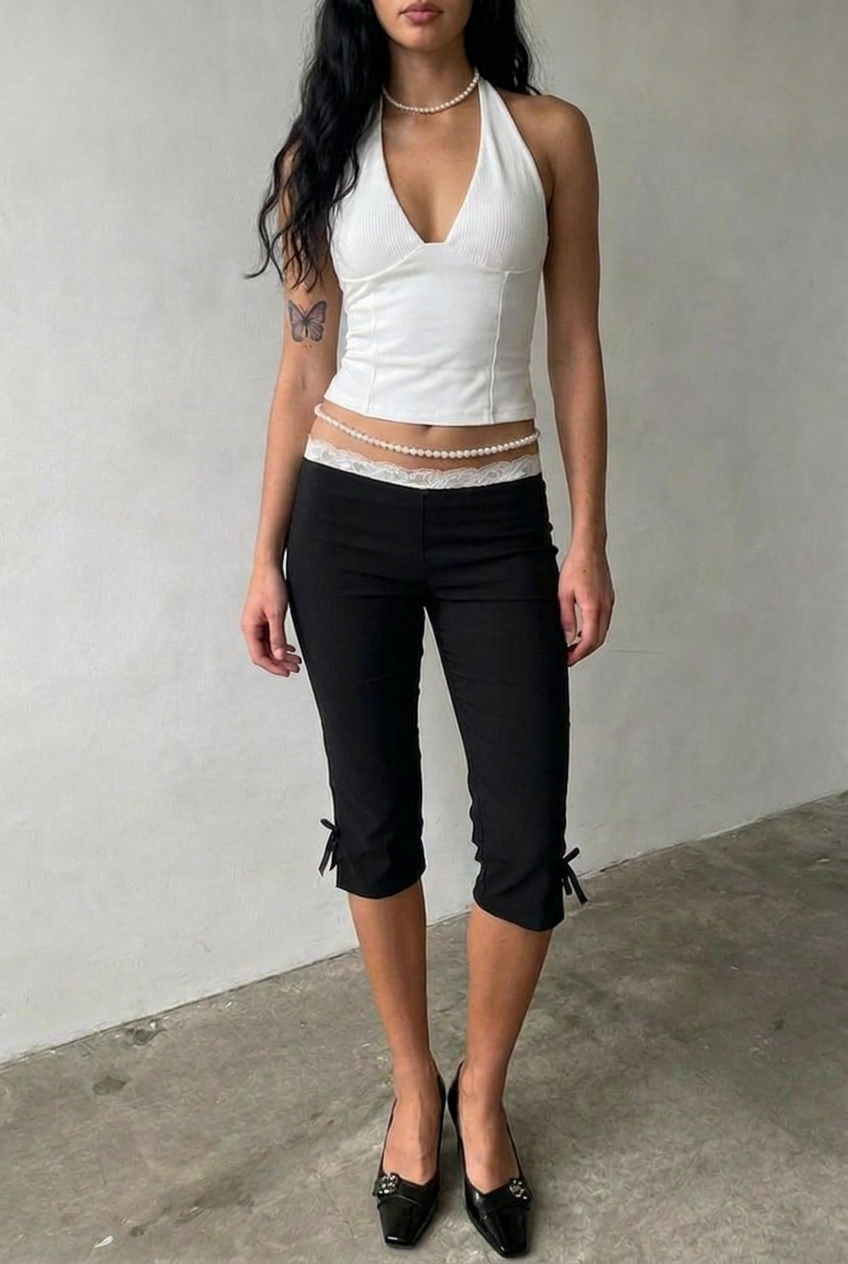 White Orchid Bustier Top