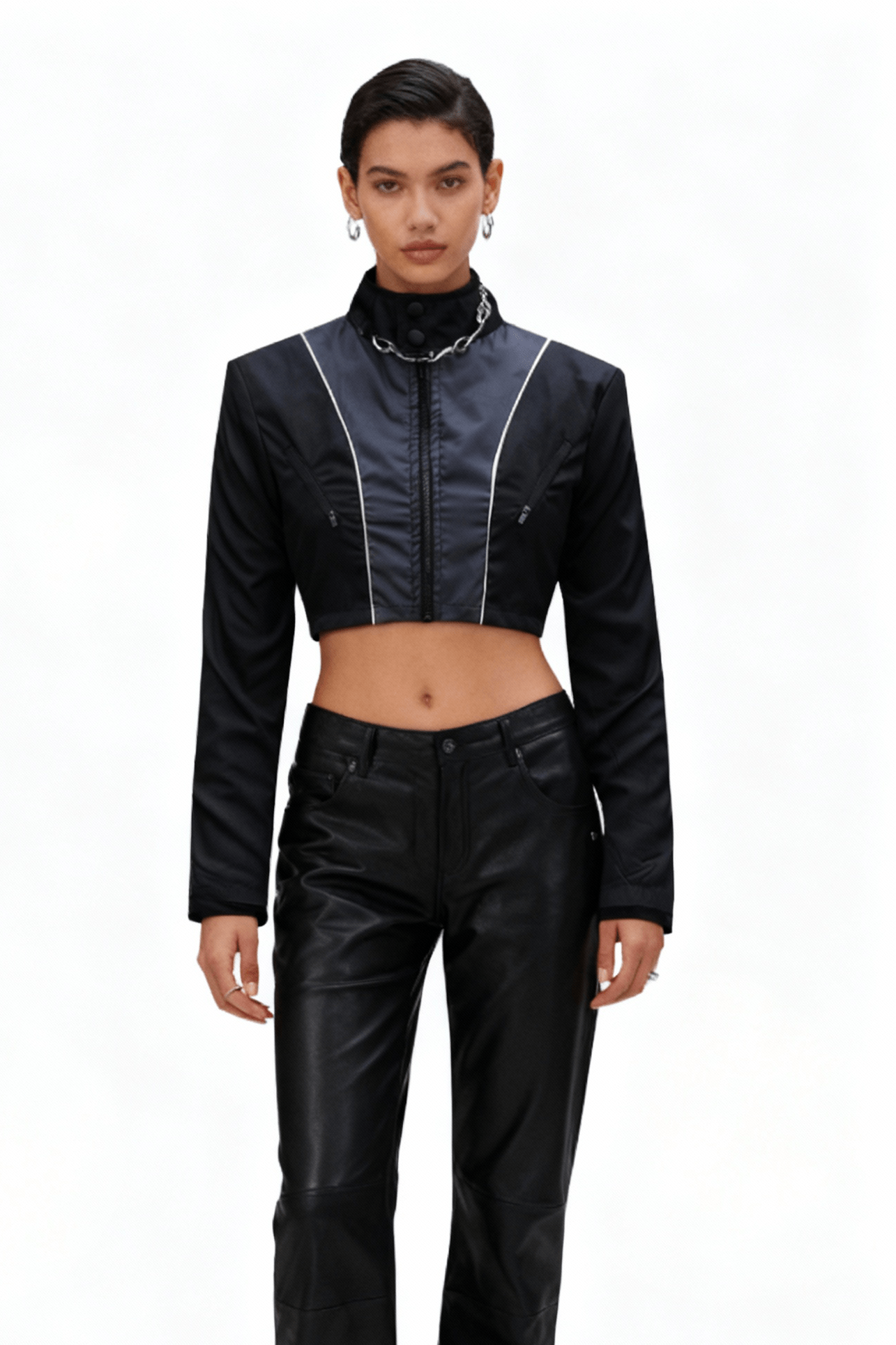 Ashen Grey Rogue Zip - Up Jacket - BEEGLEE