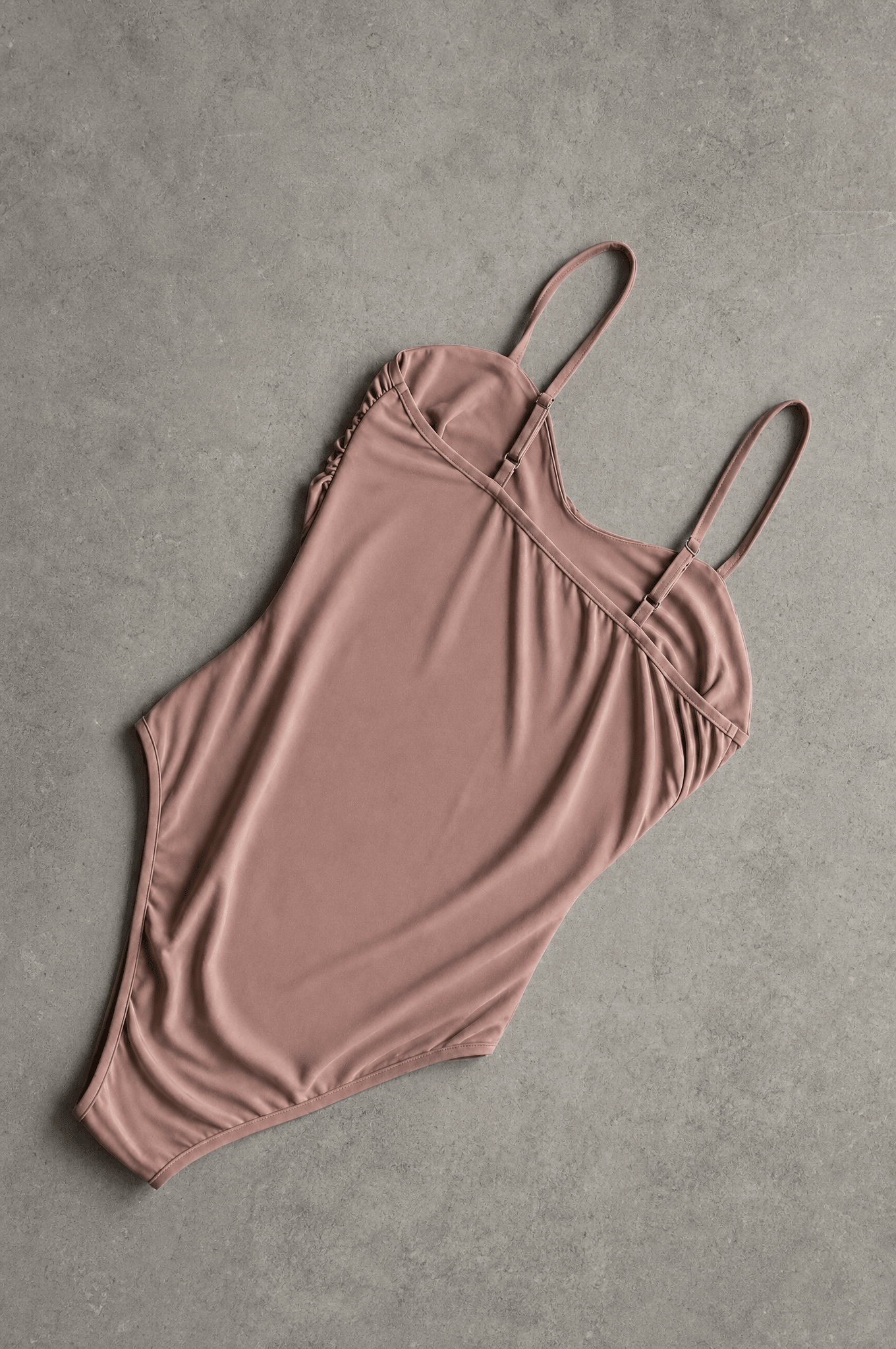 Beige Scrunch Bodysuit - BEEGLEE