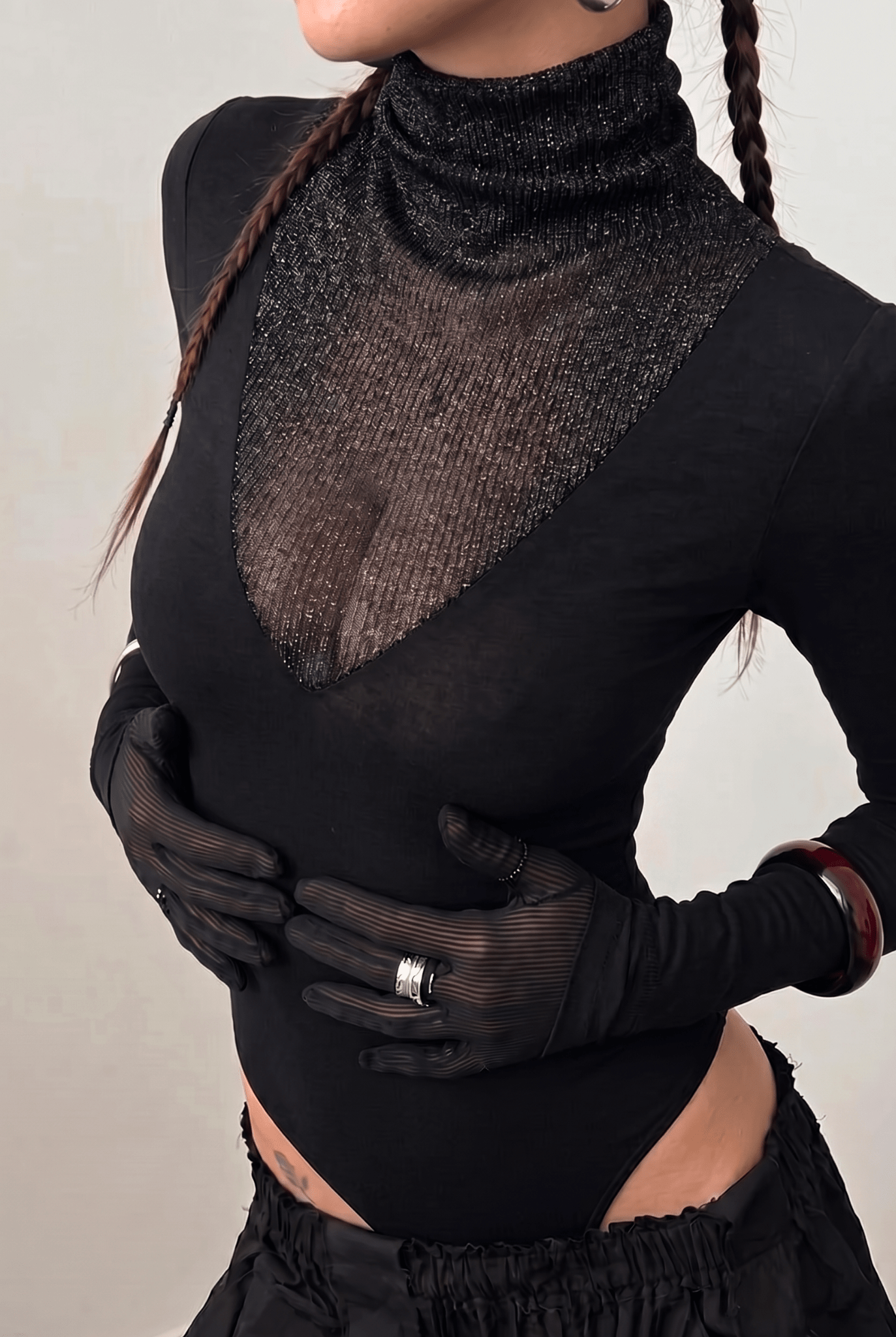 Black Afterhours Bodysuit - BEEGLEE