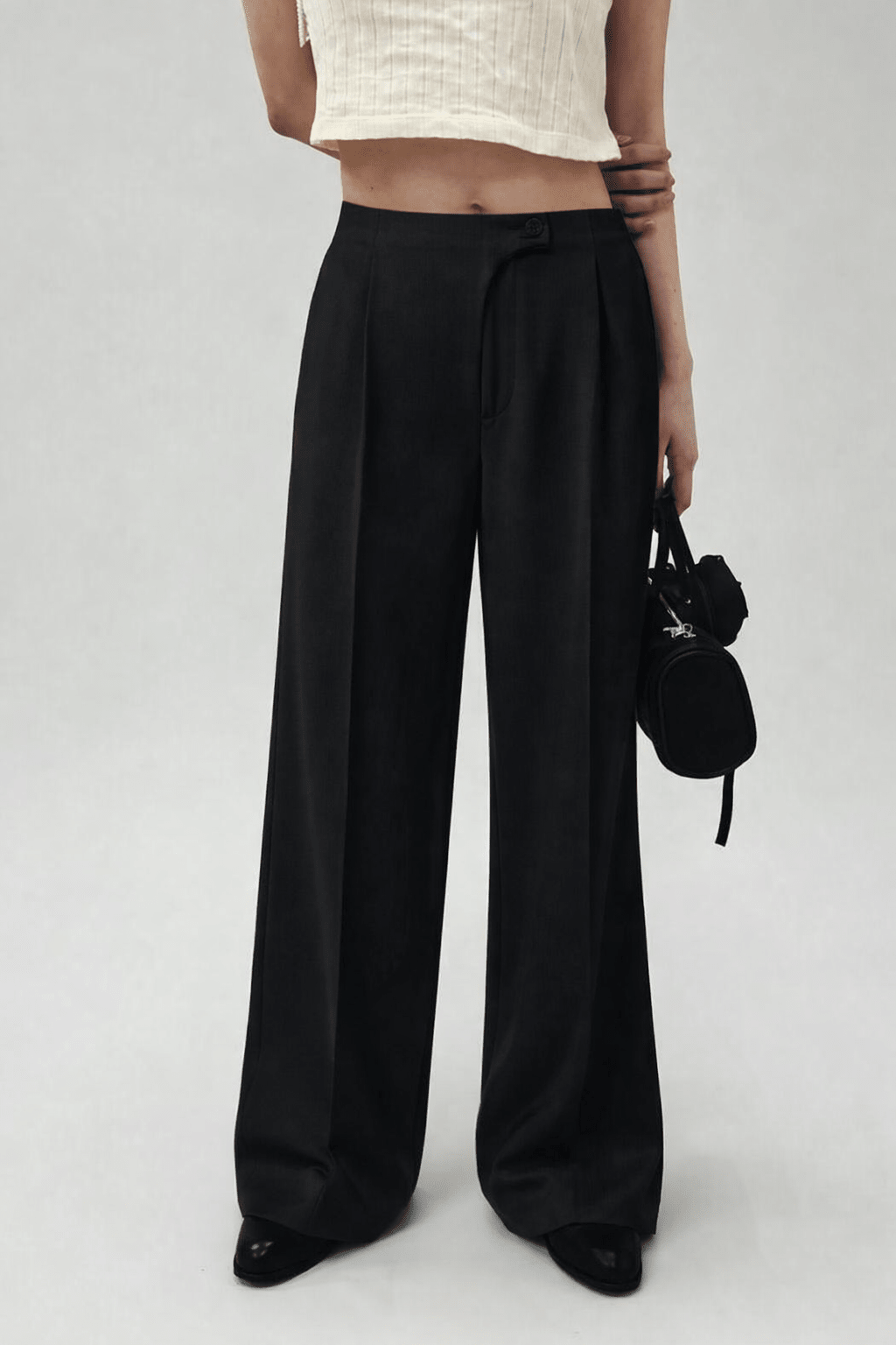 Black Ascent Drape Pants - BEEGLEE