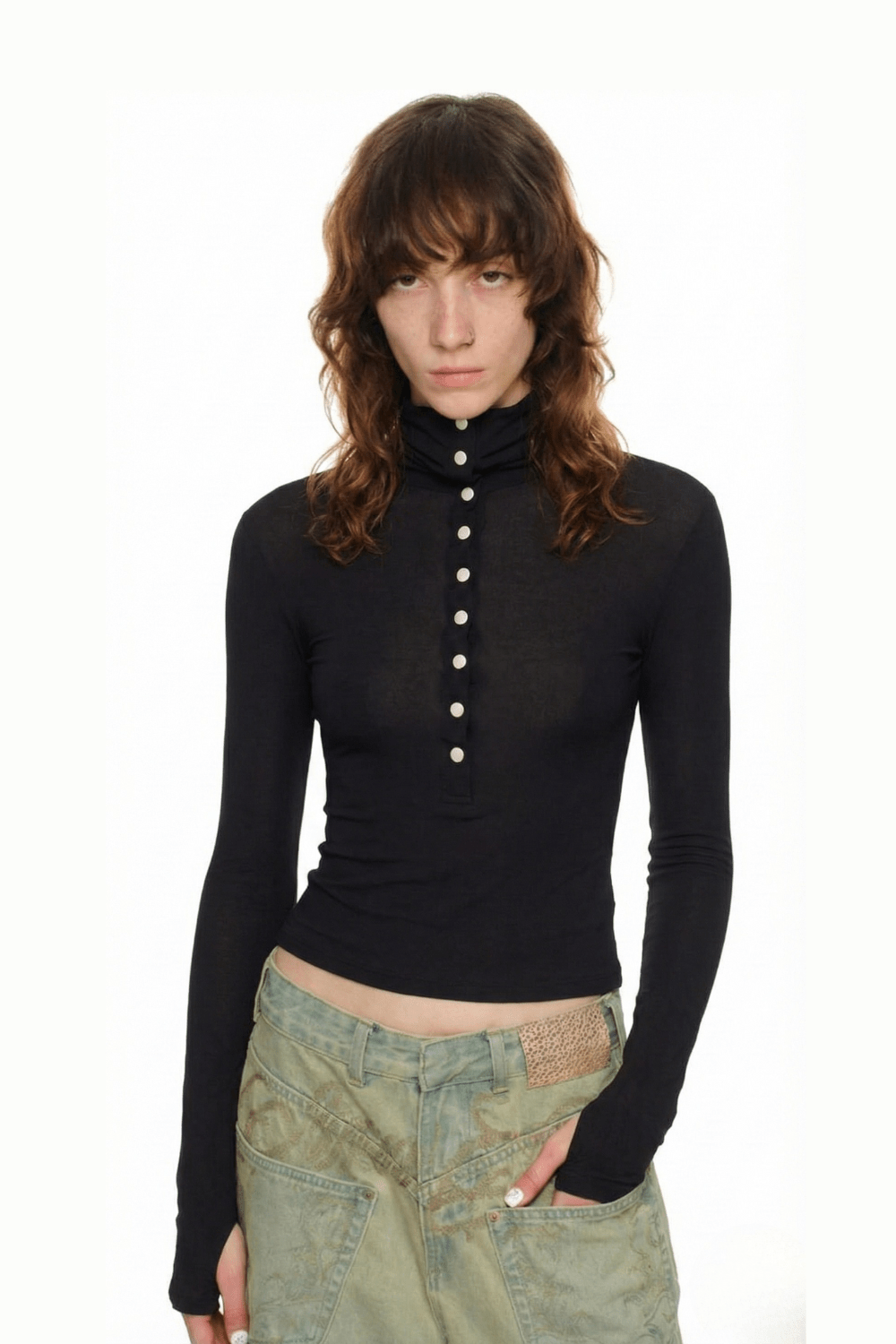 Black Ballet Mist Top - BEEGLEE