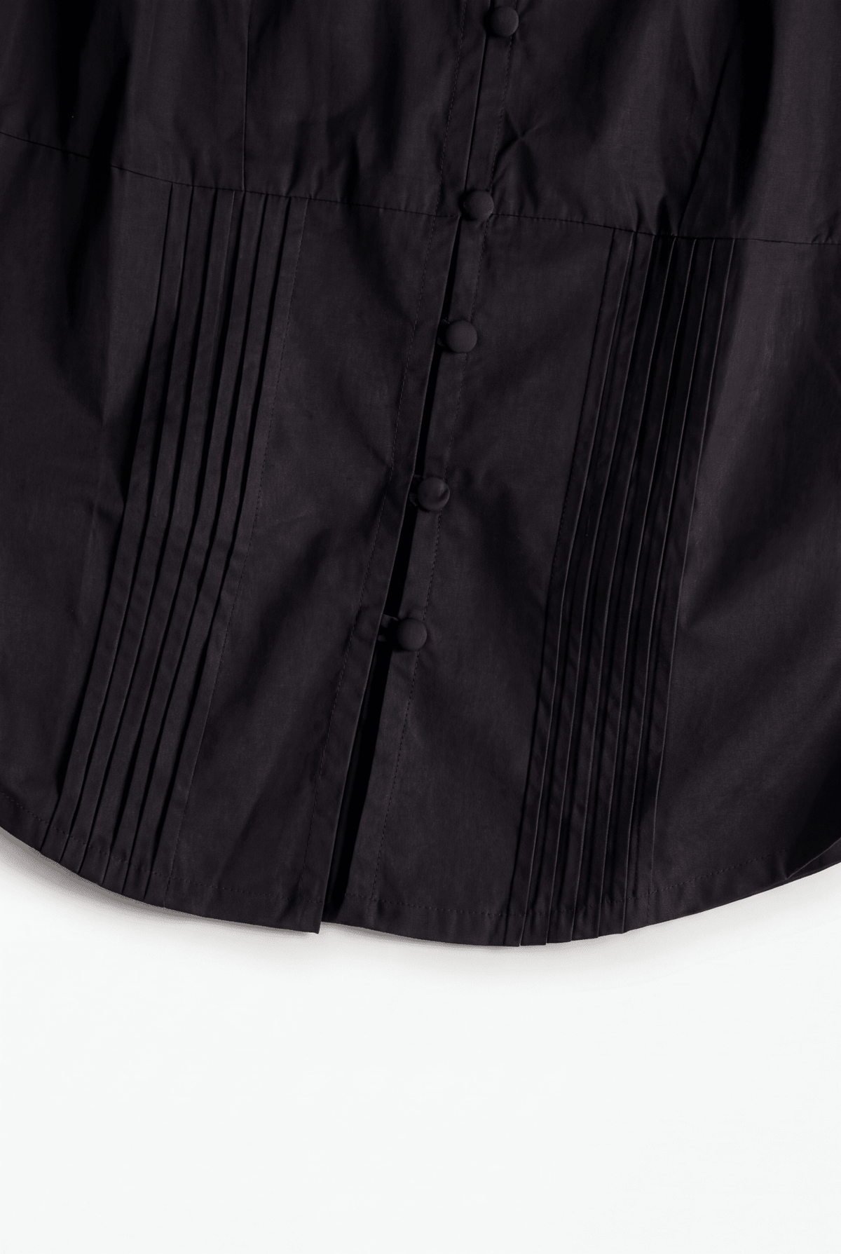 Black Blush Collar Shirt – flatlay