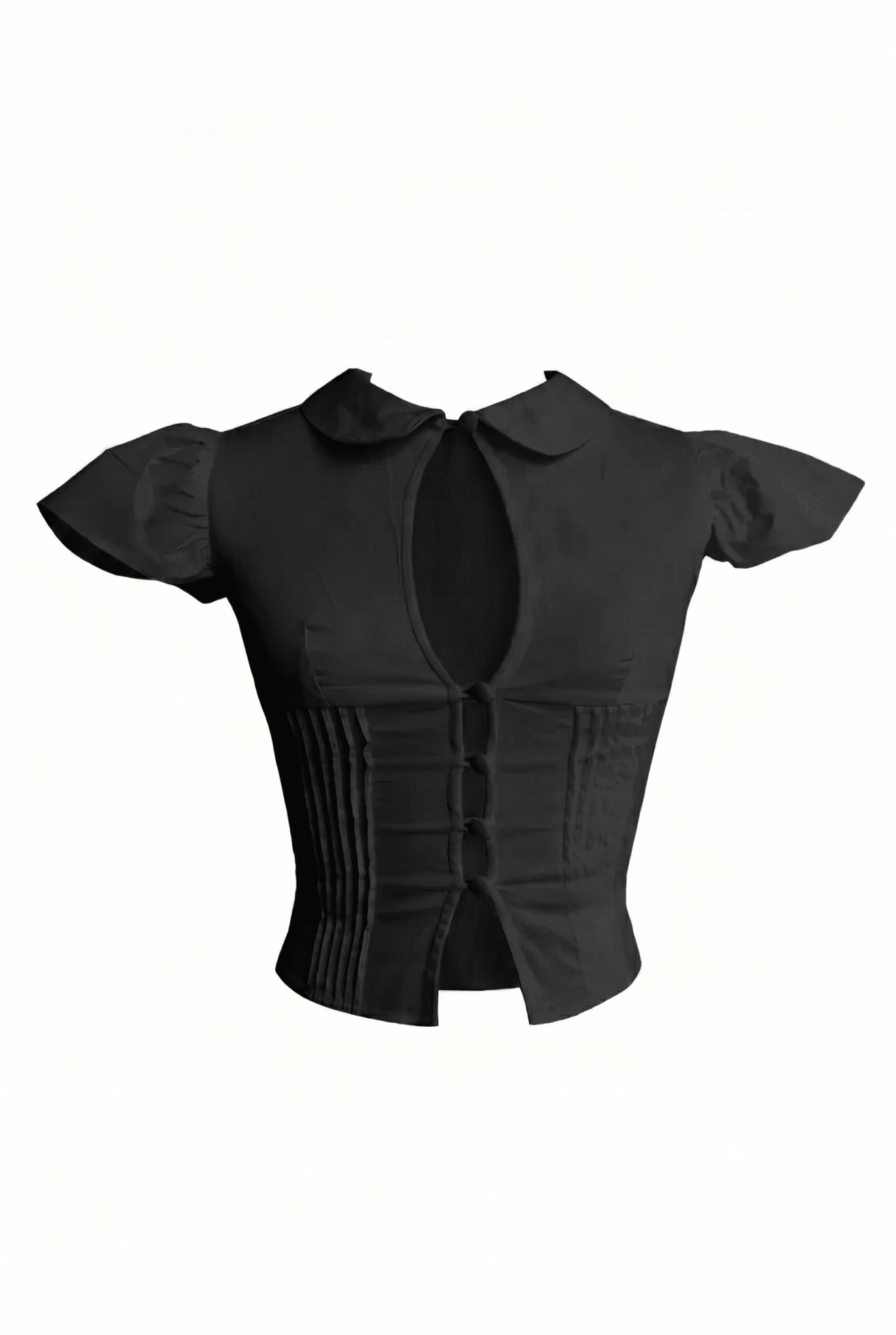 Black Blush Collar Shirt - BEEGLEE