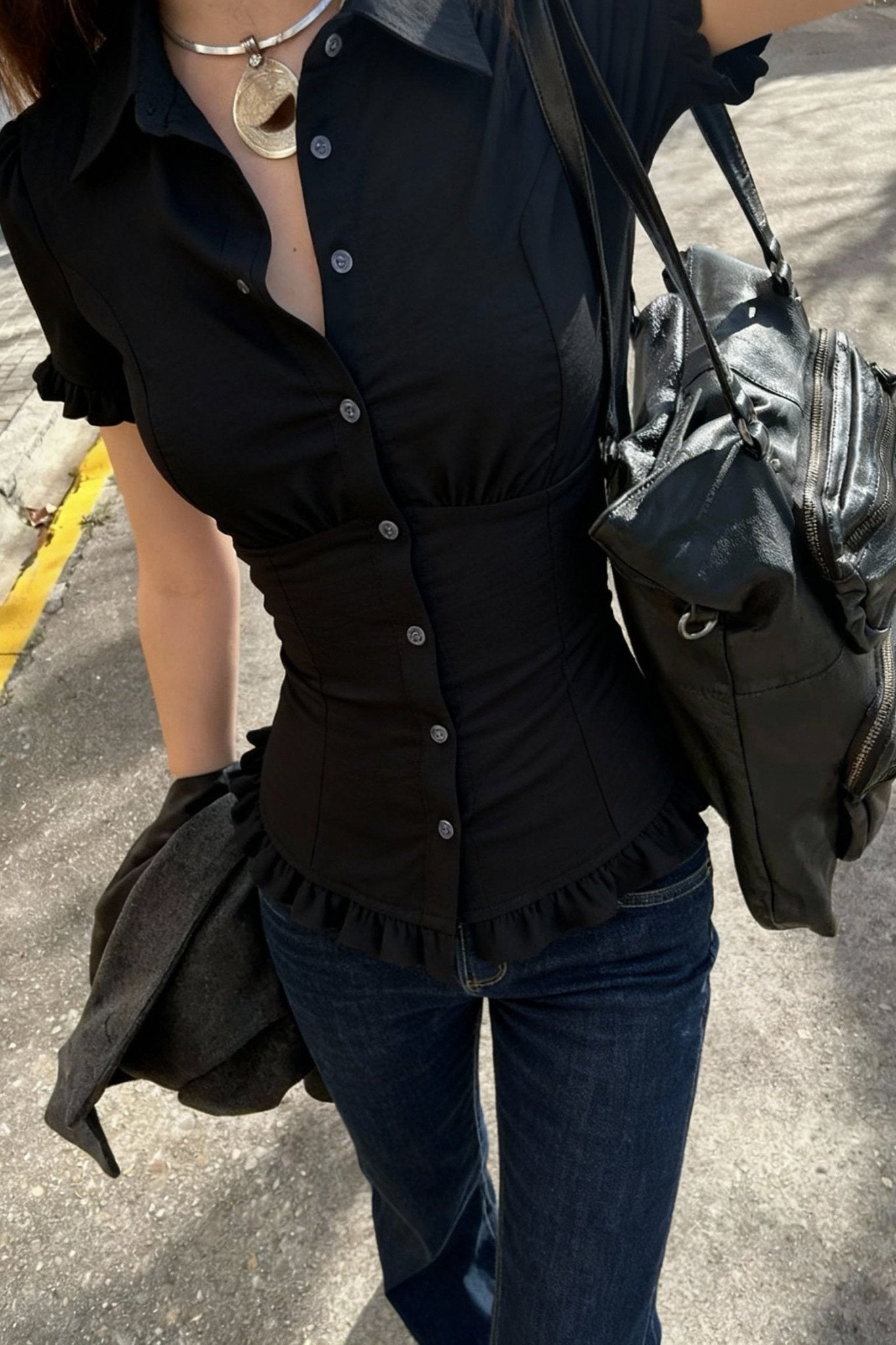 Black Boardroom Shirt - BEEGLEE