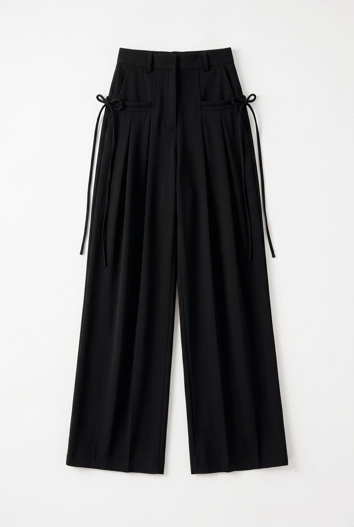 Black Cinch Korean Trousers - BEEGLEE