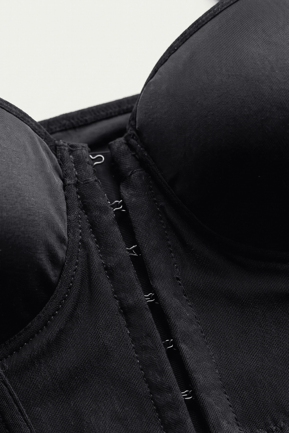 Black Daisy Corset – flatlay