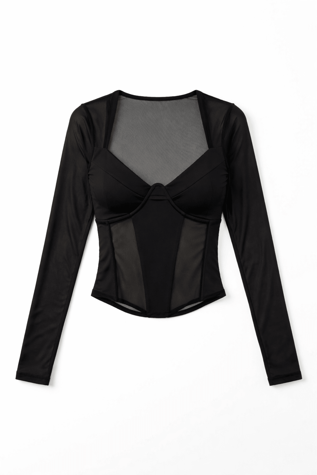 Black Drift Corset Top - BEEGLEE