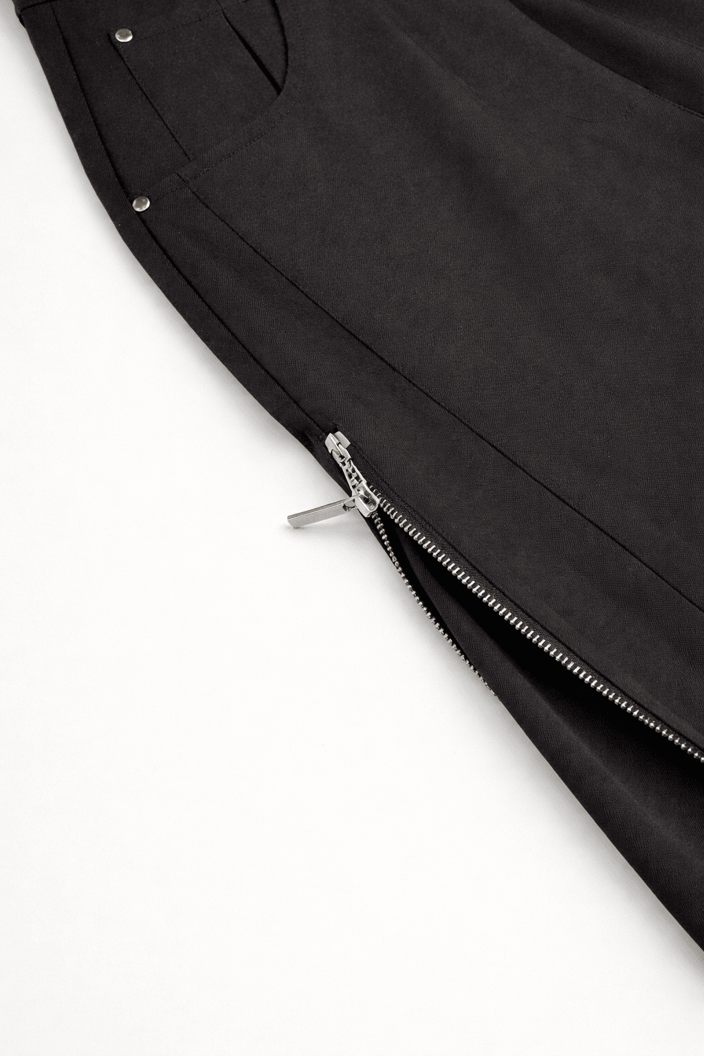 Black Edge Zip Pants - BEEGLEE