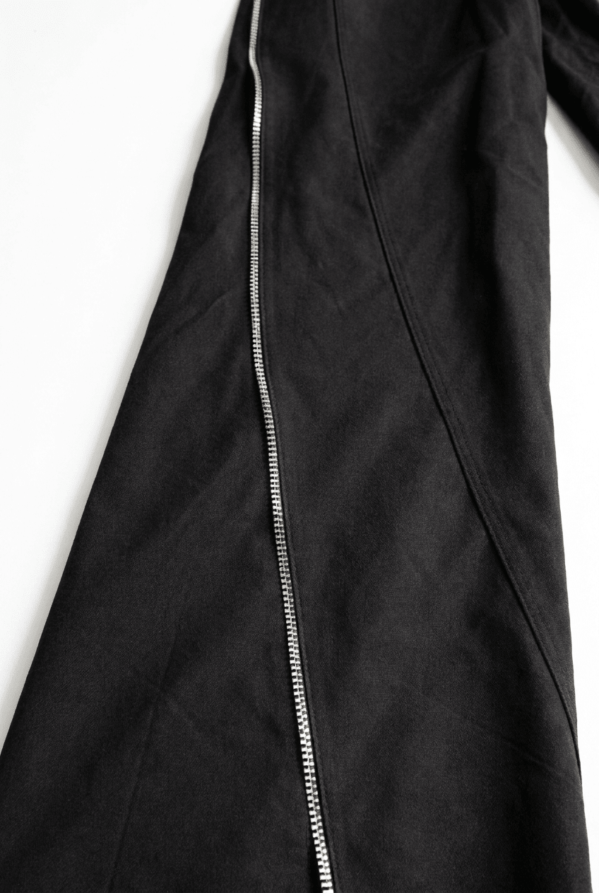 Black Edge Zip Pants - BEEGLEE