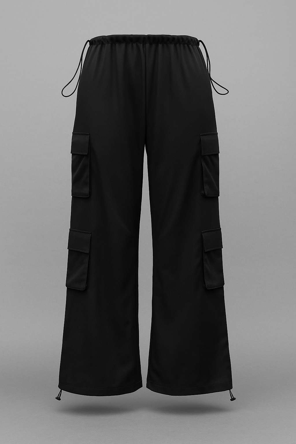 Black FreeFall Drawstring Pants - BEEGLEE