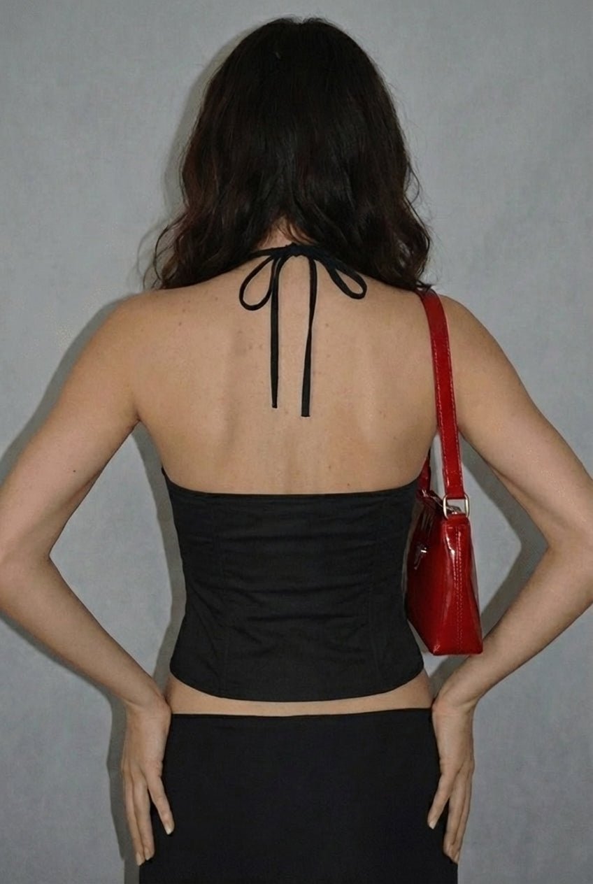 Black Ironclad Corset - BEEGLEE