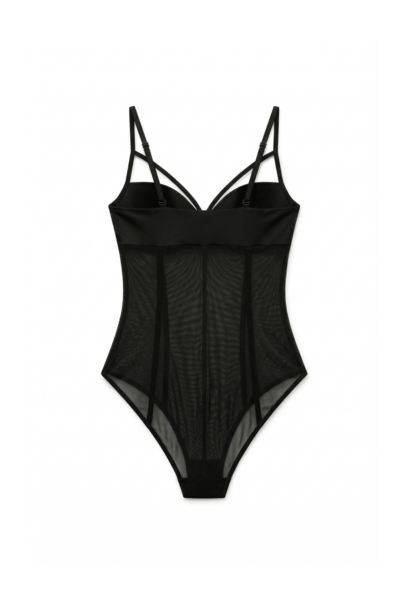 Black Ivy Mesh Bodysuit - BEEGLEE