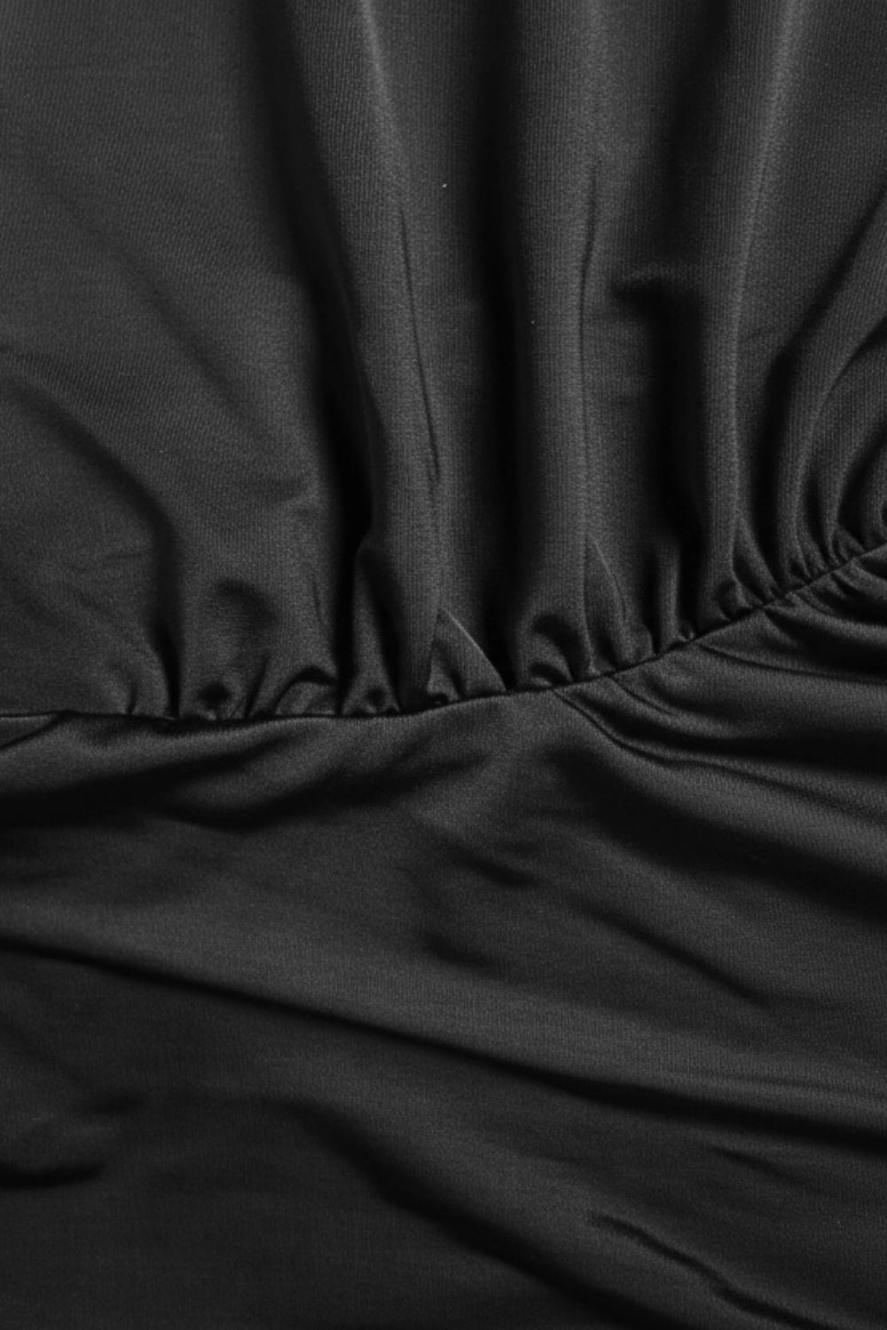 Black Keyhole ruffle top - BEEGLEE