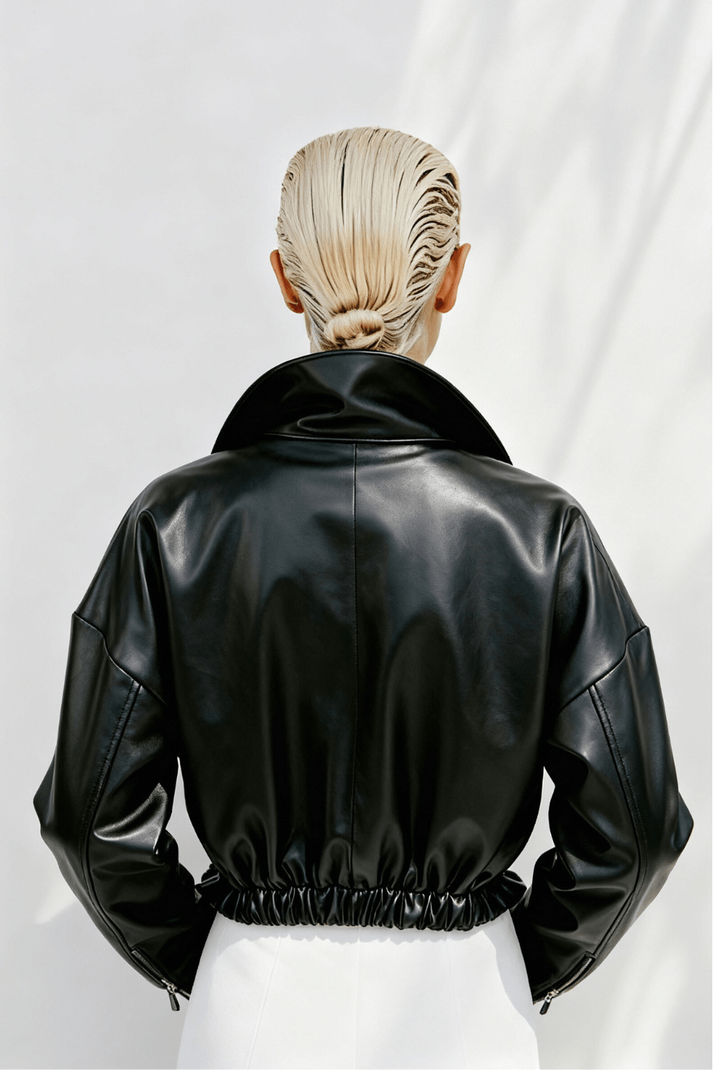 Black Kuro Leather Jacket - BEEGLEE