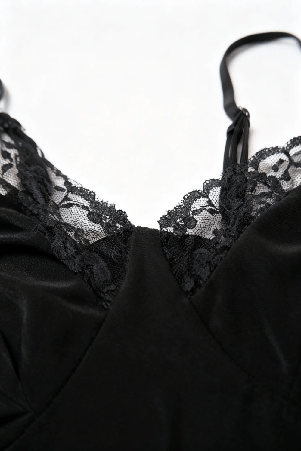 Black Laced - Up Bodysuit - BEEGLEE