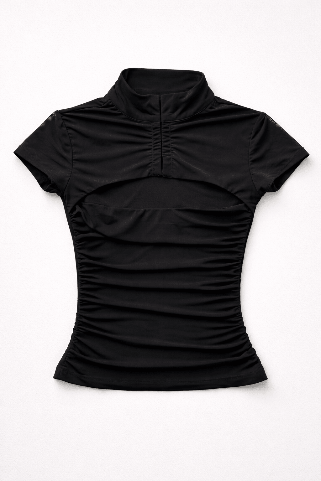 BLACK MESH SHRUG TOP - BEEGLEE