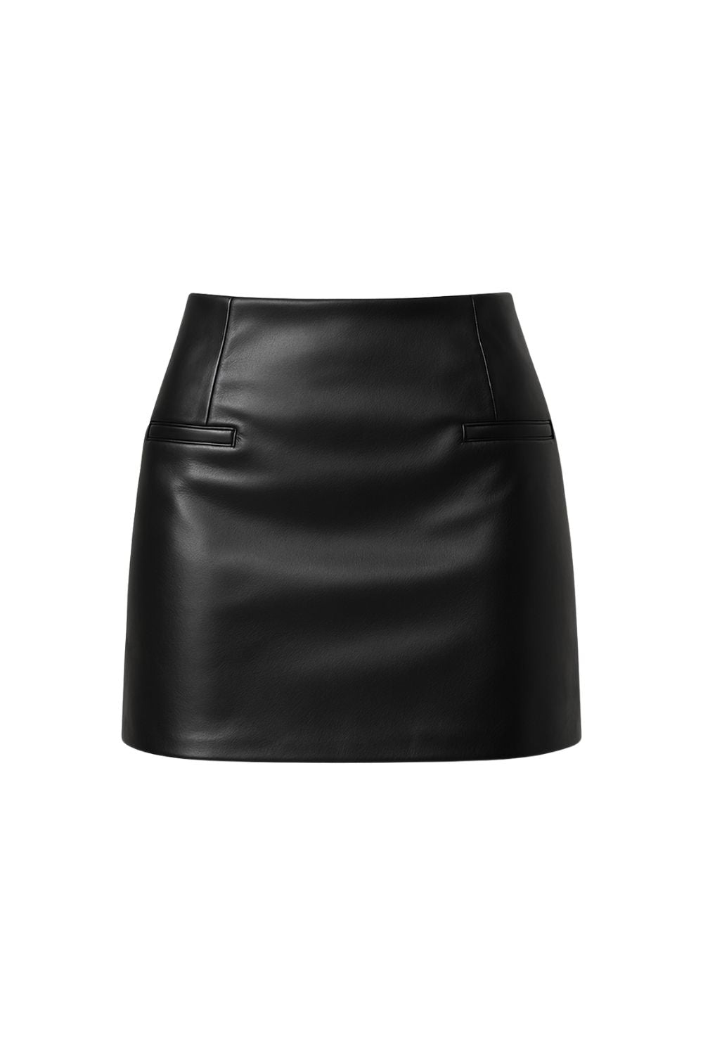 Black mini leather skirt - BEEGLEE