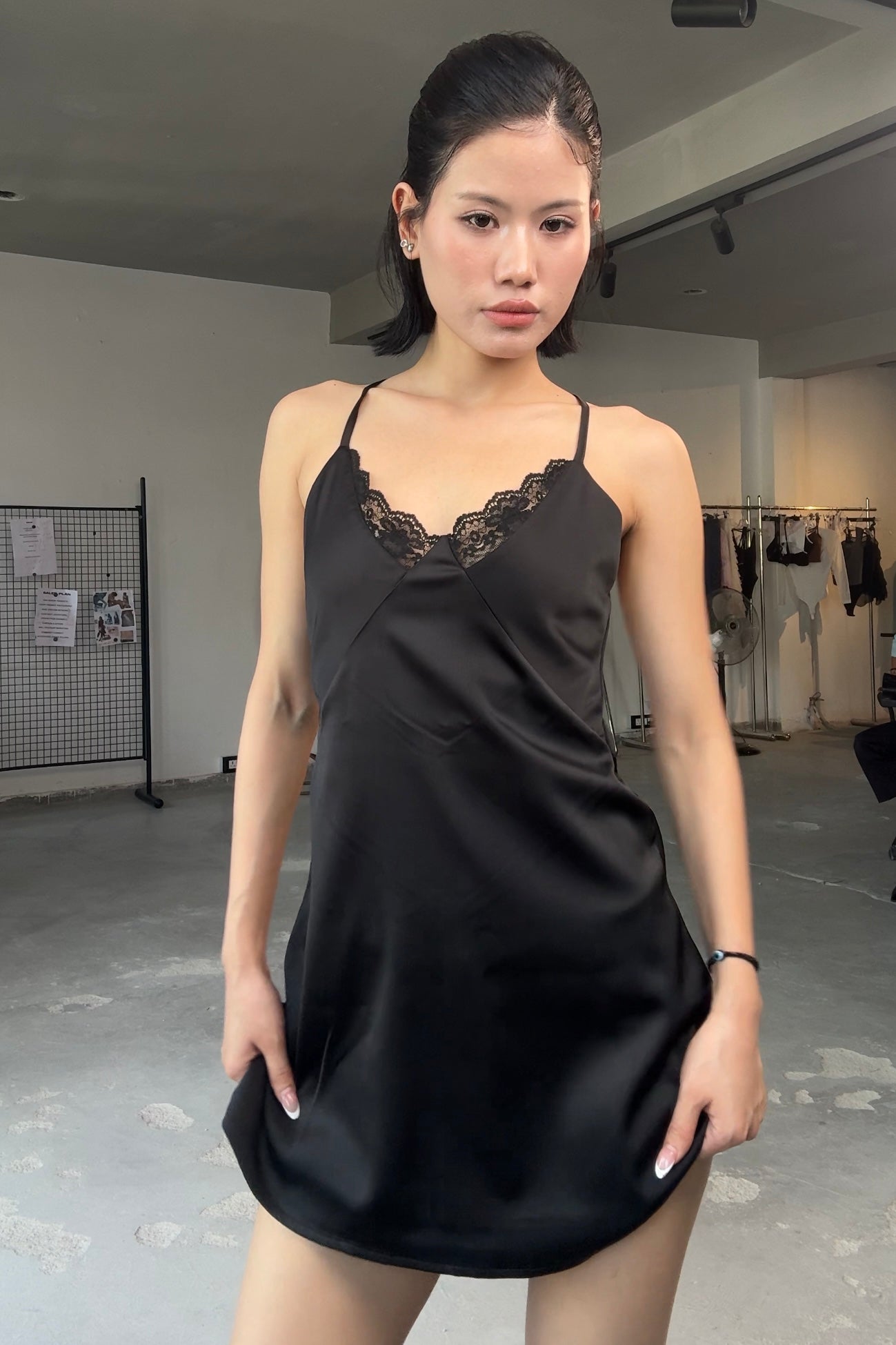 Black Moonlit mini dress - BEEGLEE