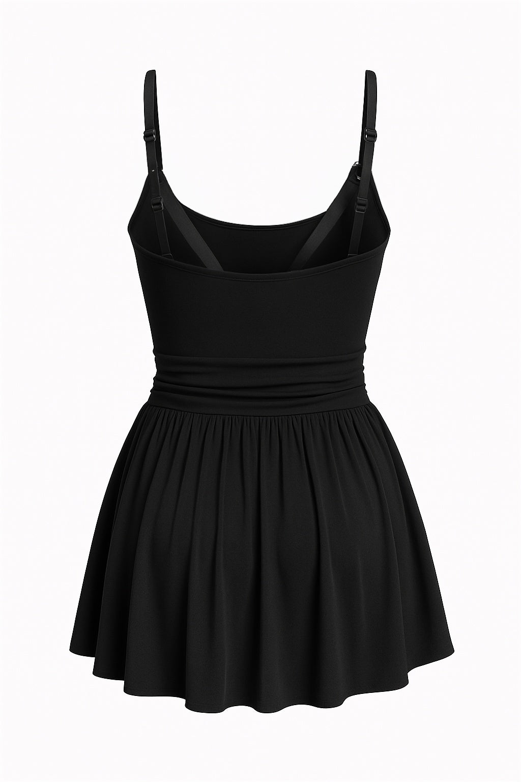 Black Nova Ruched Dress - BEEGLEE