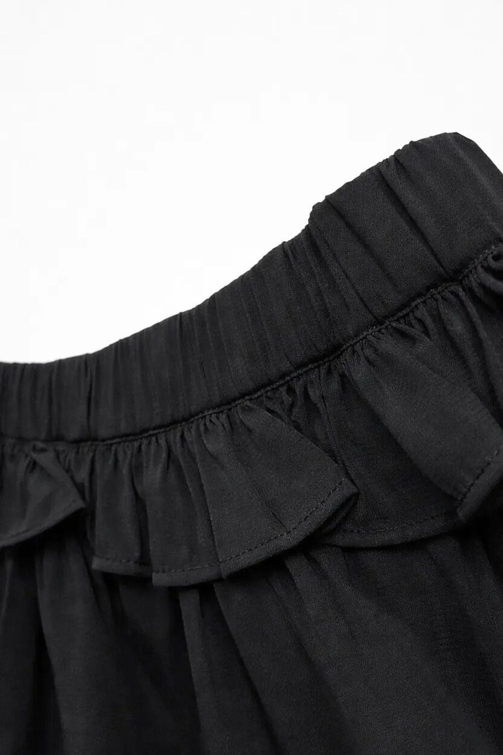 Black Opera ruffle skort with lace - BEEGLEE
