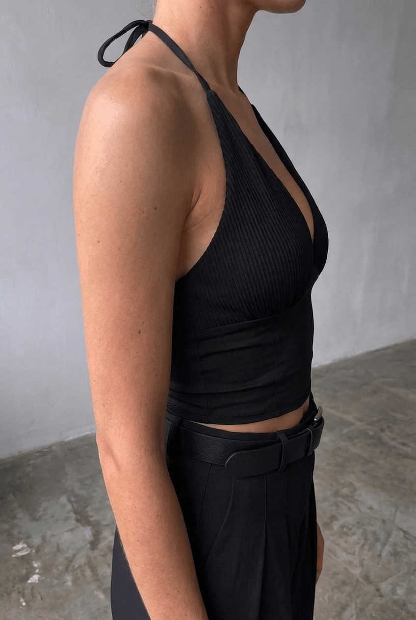Black Orchid Bustier Top - BEEGLEE