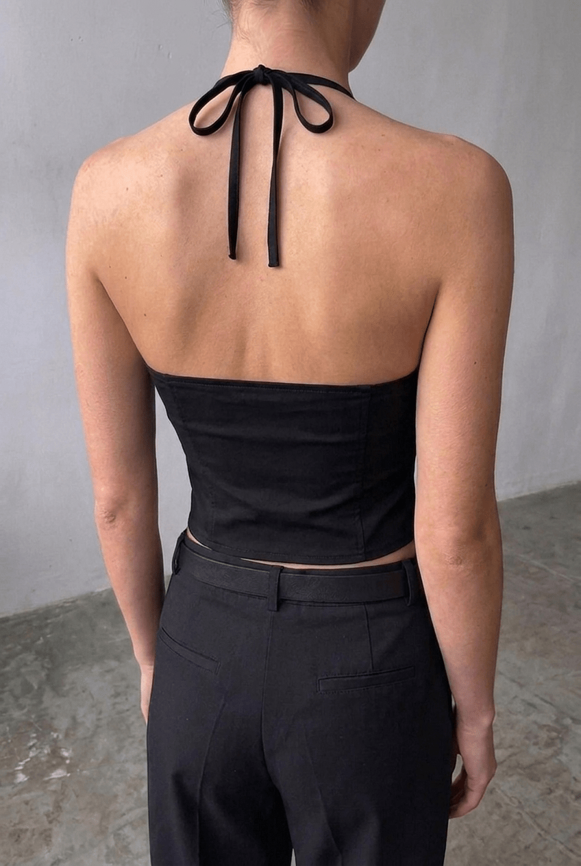 Black Orchid Bustier Top - BEEGLEE