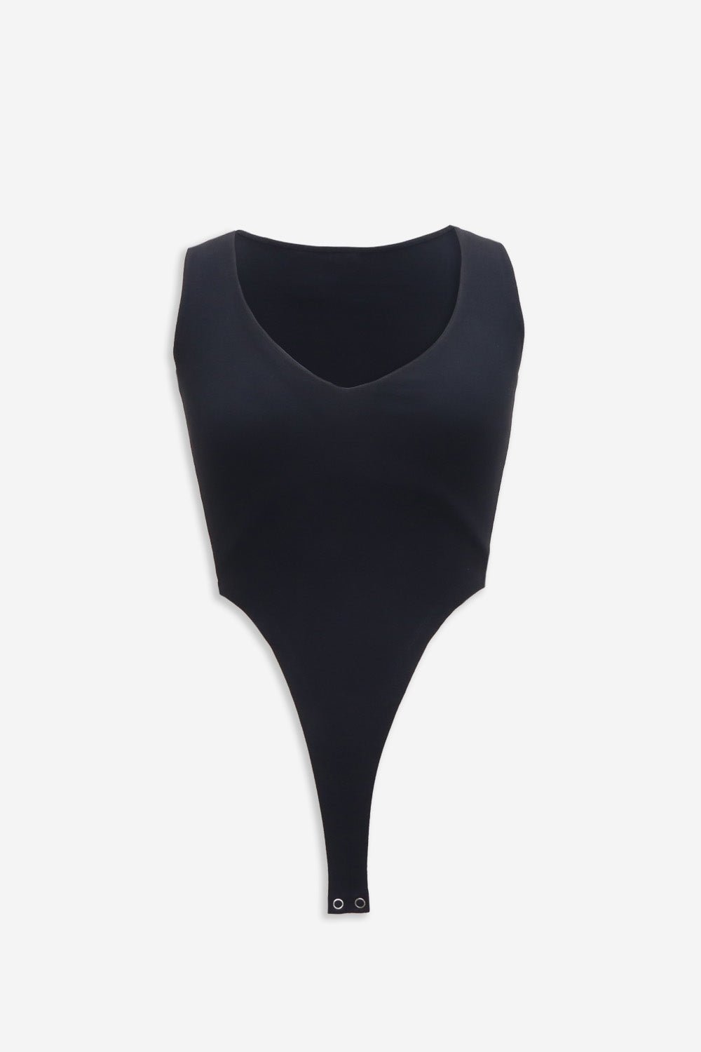 Black Plunging V Bodysuit - BEEGLEE