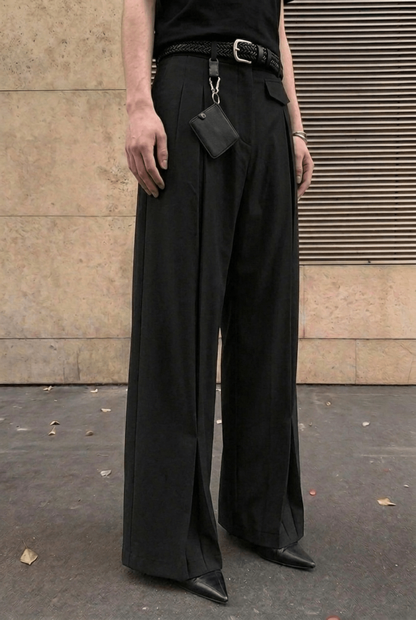 Black Protagonist Pants - BEEGLEE