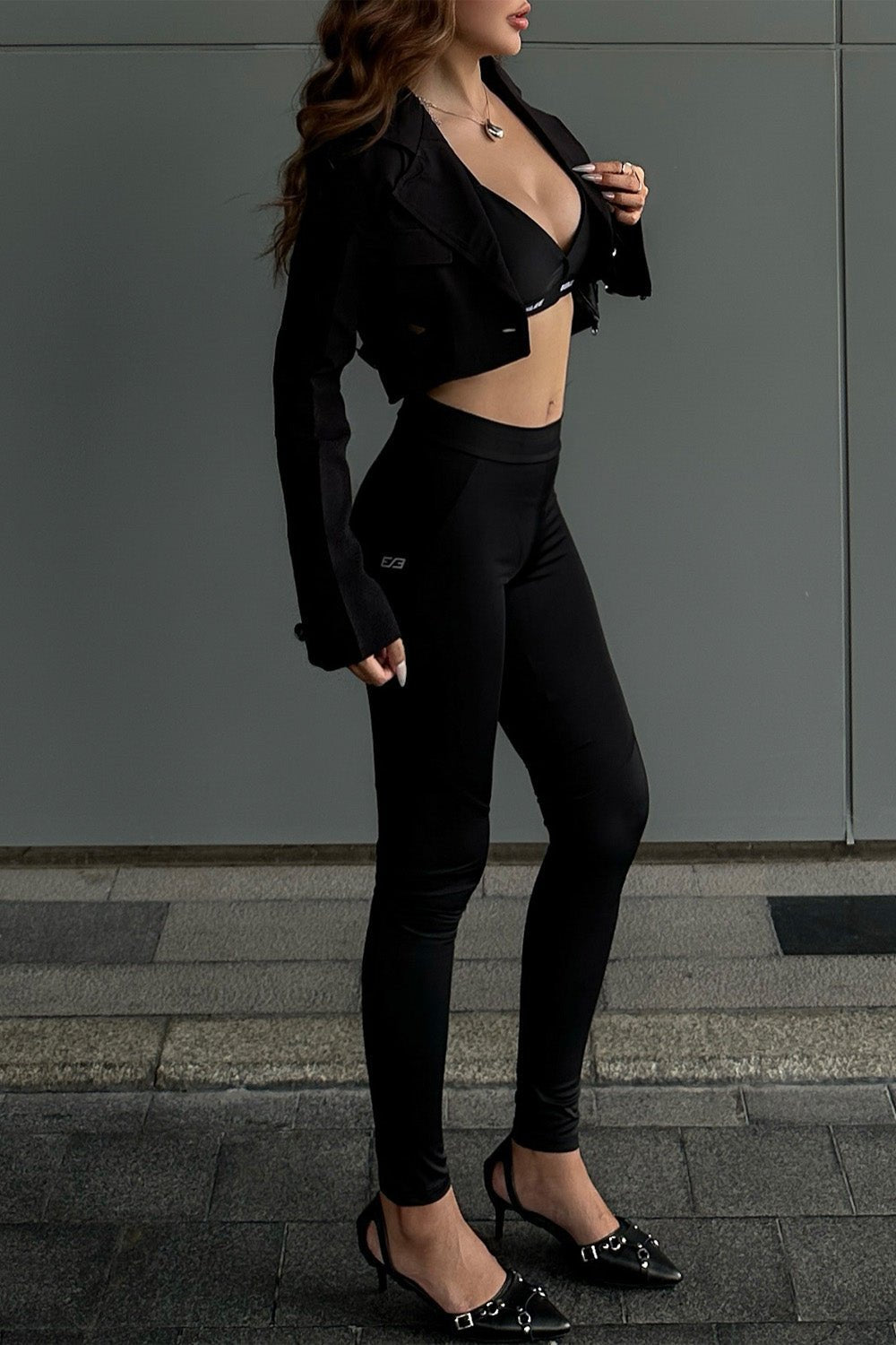 Black Refined Pixie Tights - BEEGLEE