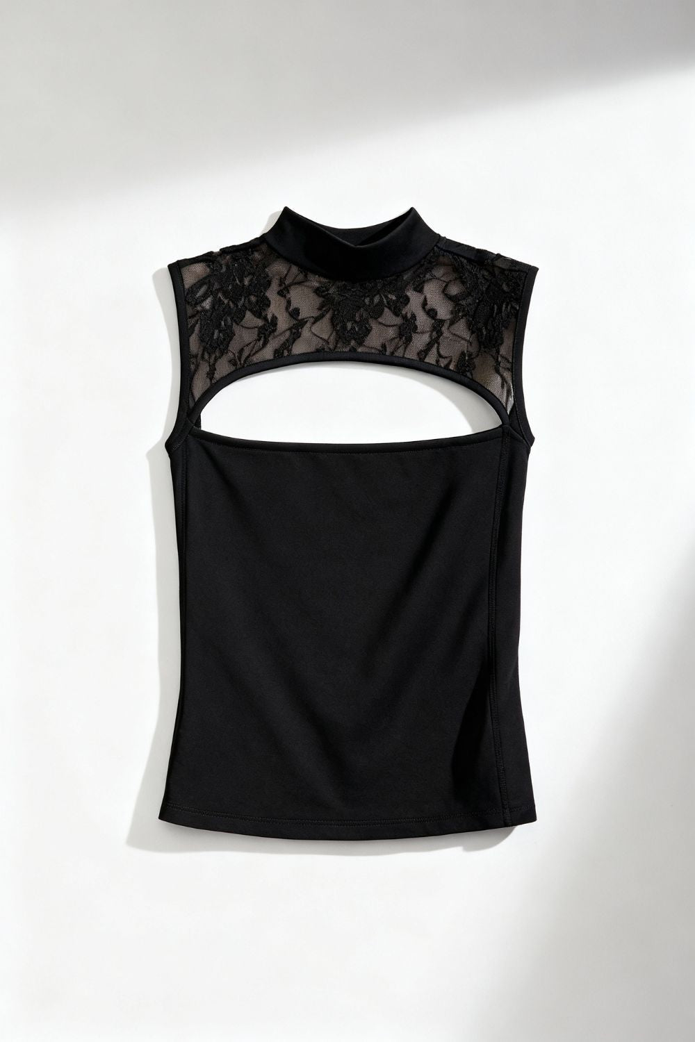 Black Reversible Veil Top - BEEGLEE