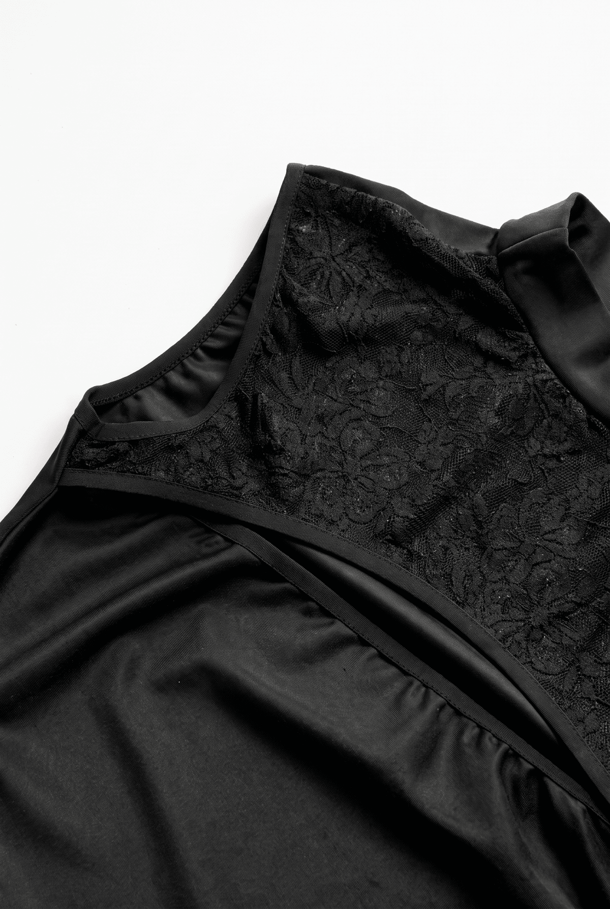 Black Reversible Veil Top – flatlay