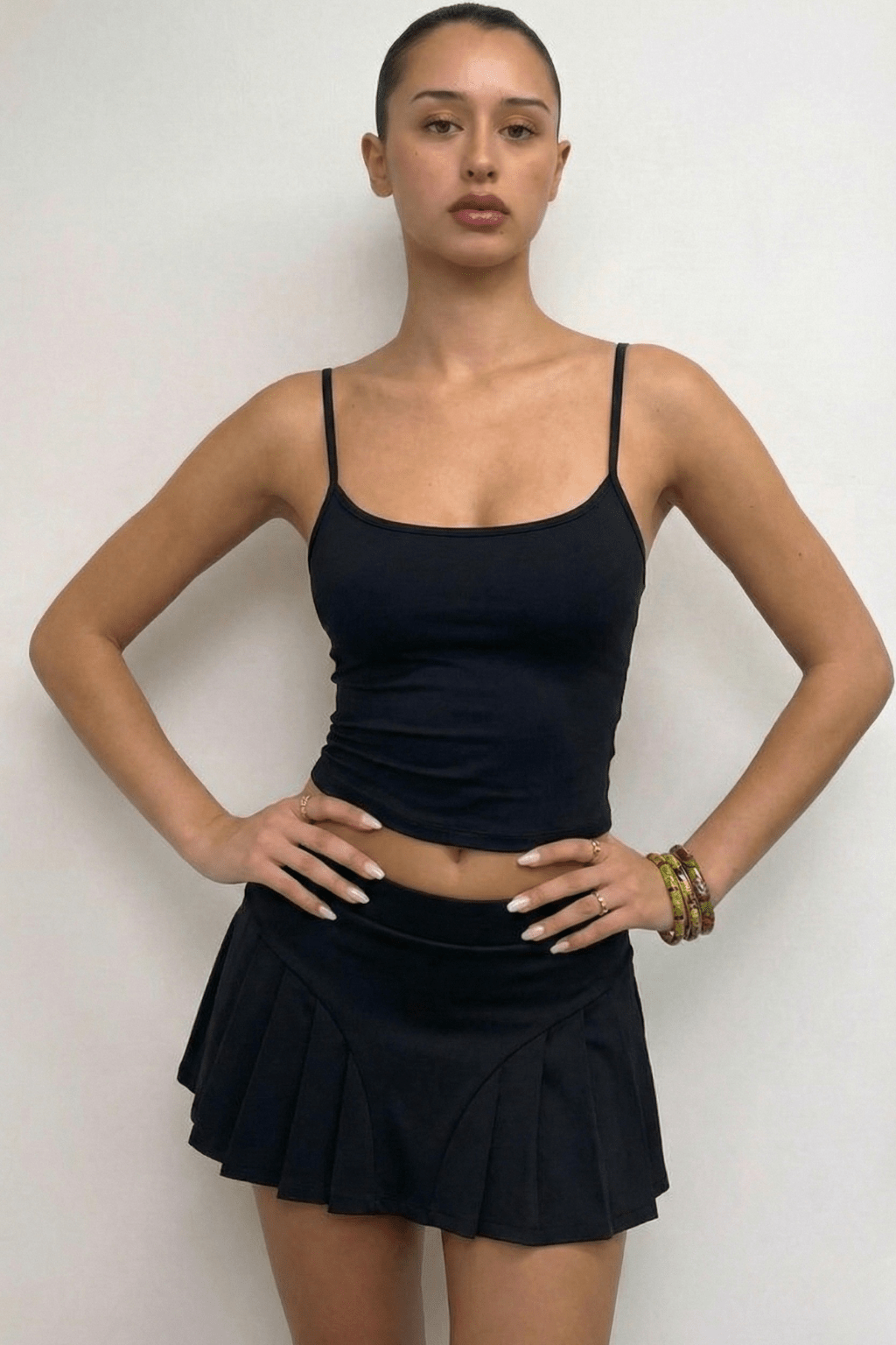 Black Rival Tennis Skort - BEEGLEE