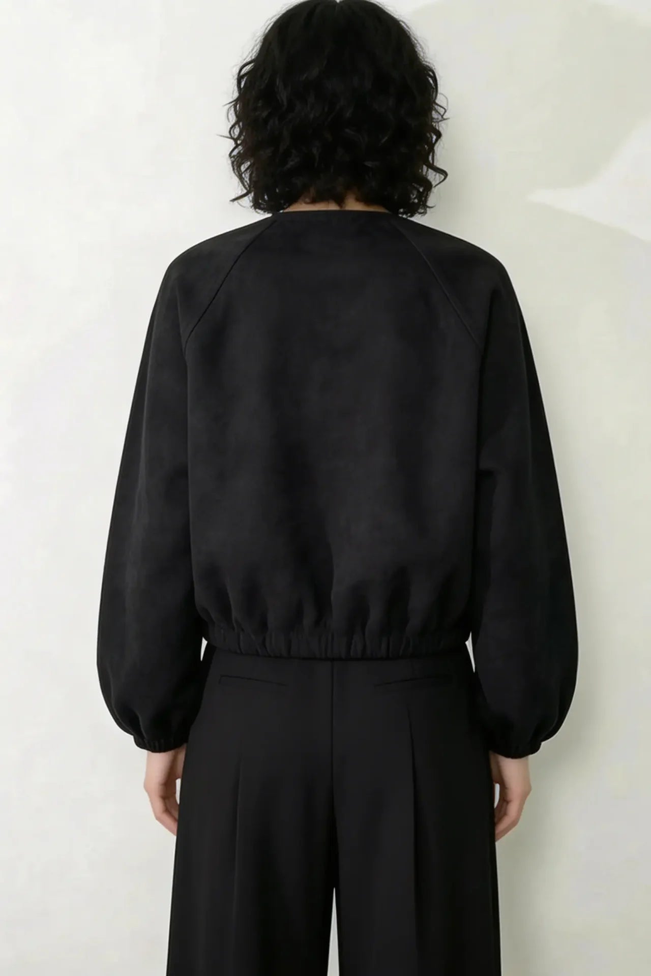 Black Seoul Air Suede Jacket - BEEGLEE