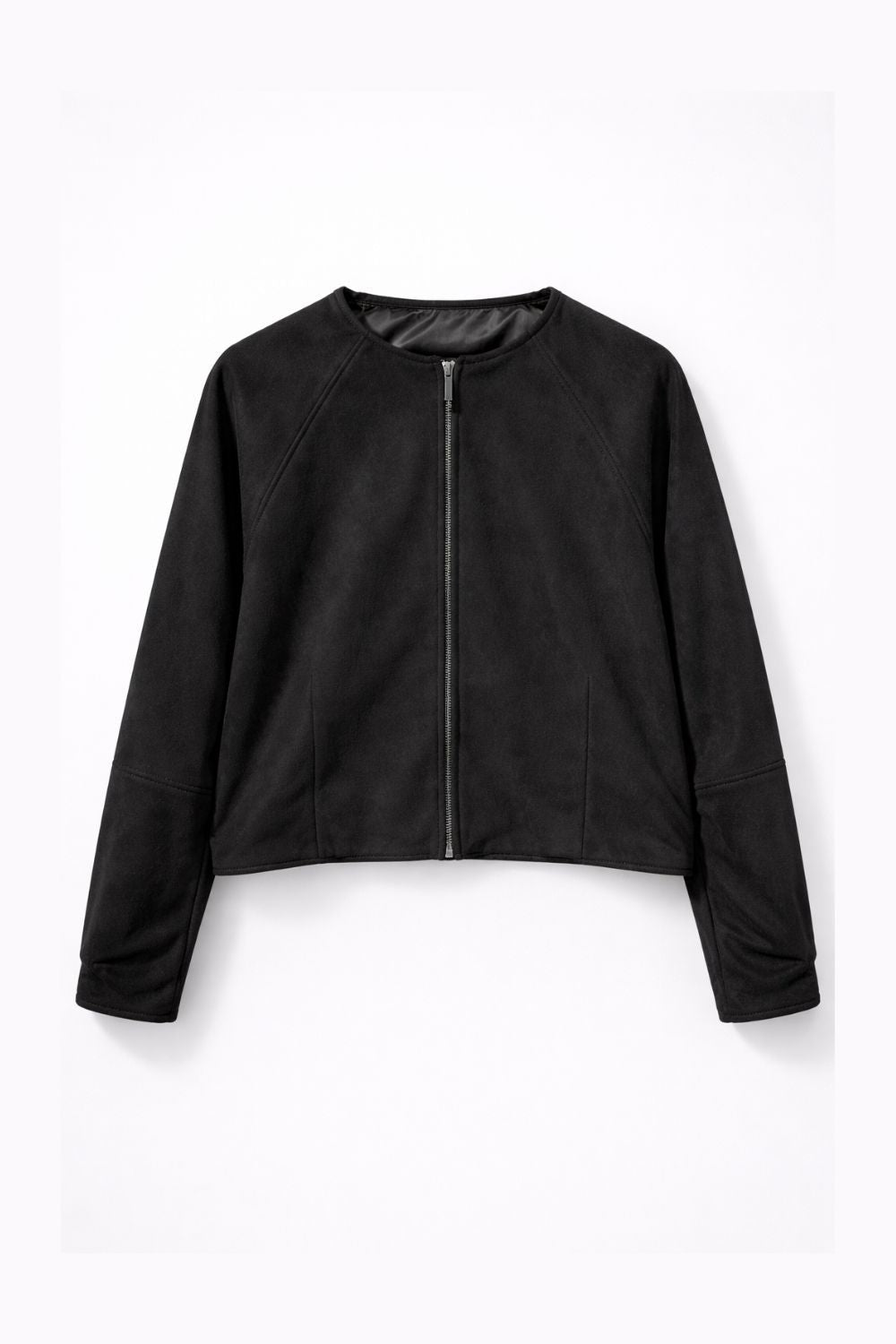Black Seoul Air Suede Jacket - BEEGLEE