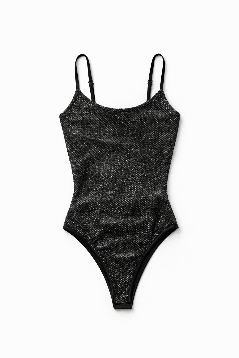 Black Sequins Muse Bodysuit - BEEGLEE