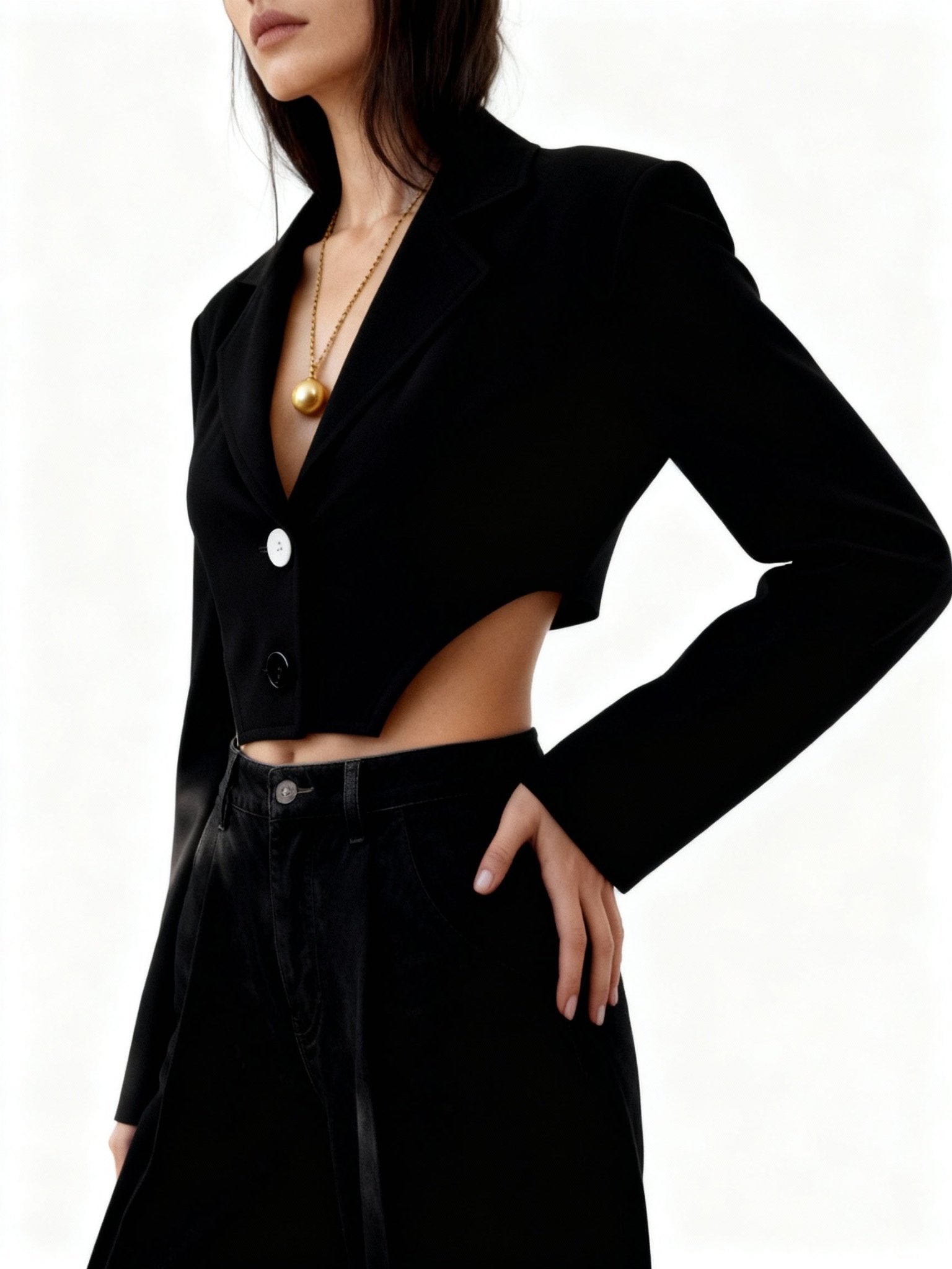 Black Swan Structured Blazer - BEEGLEE