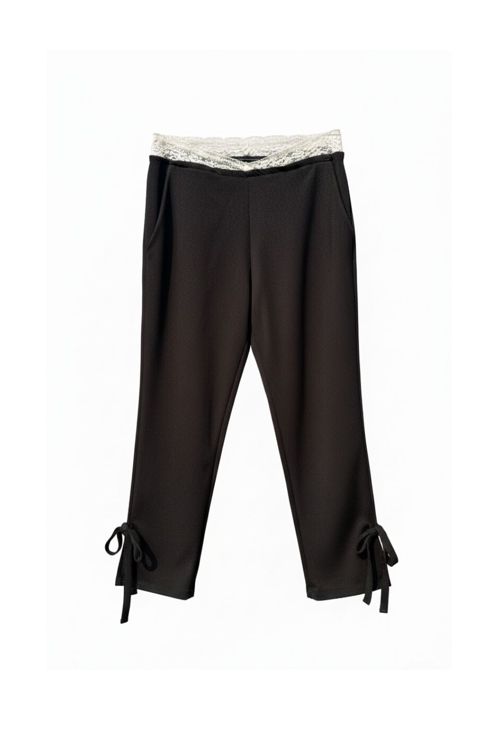 Black Tie - Up Capris - BEEGLEE