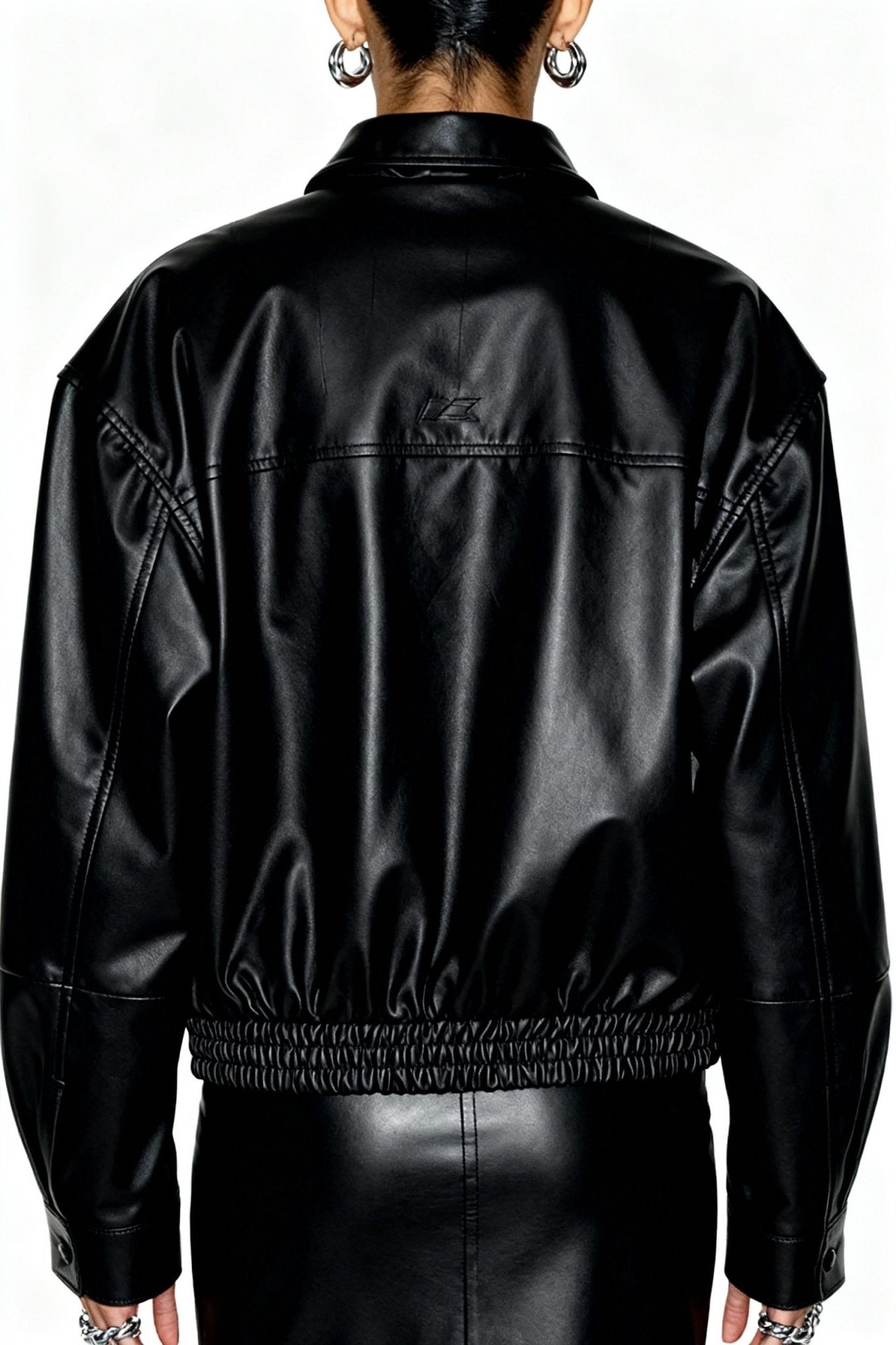 Black viper leather jacket - BEEGLEE