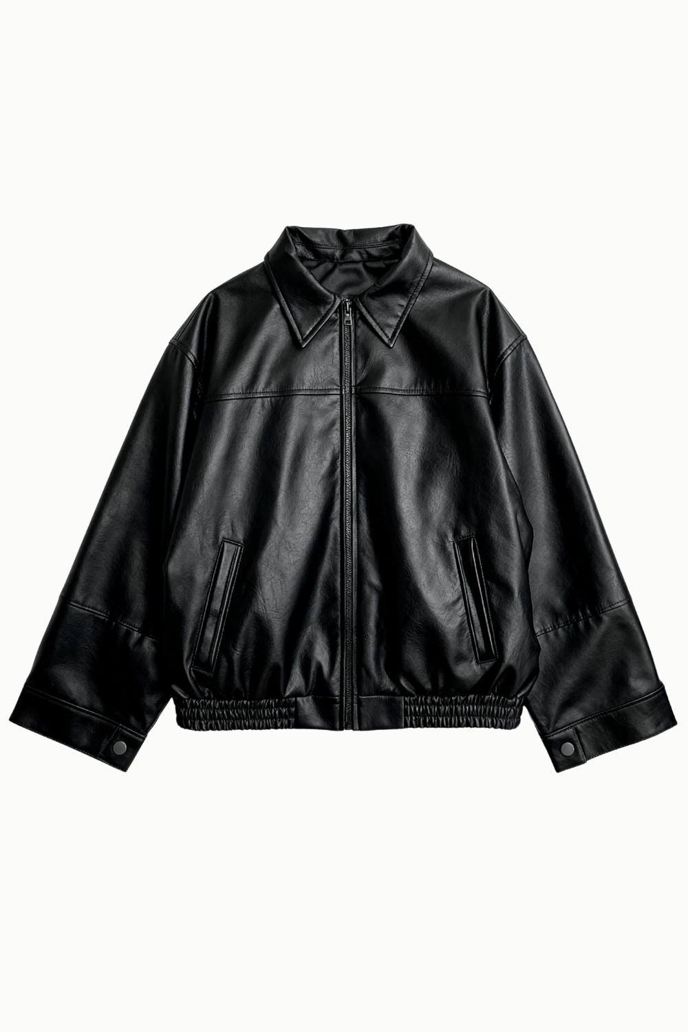 Black viper leather jacket - BEEGLEE