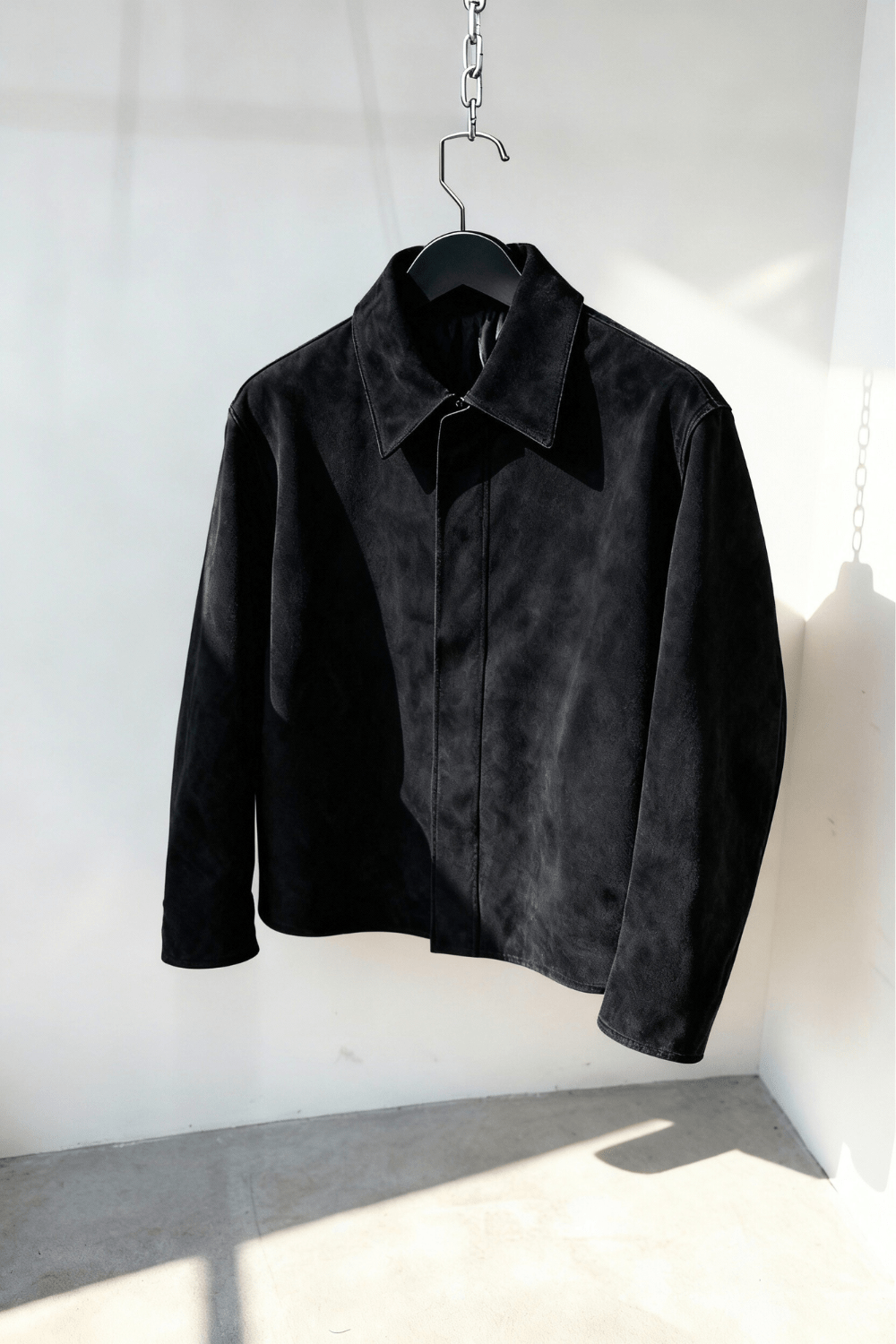 Black Yurei Suede Jacket - BEEGLEE