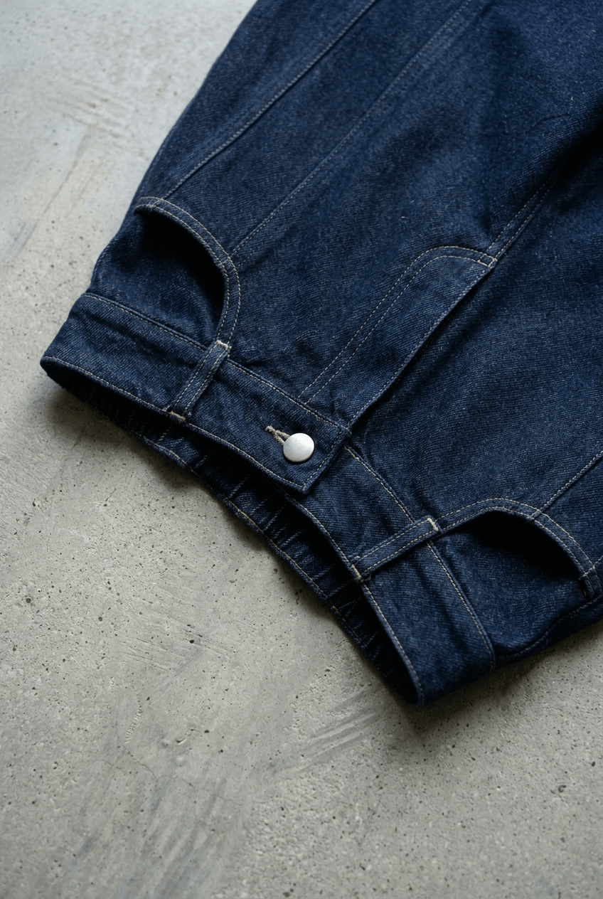 Blue Barrel Denim Pants - BEEGLEE