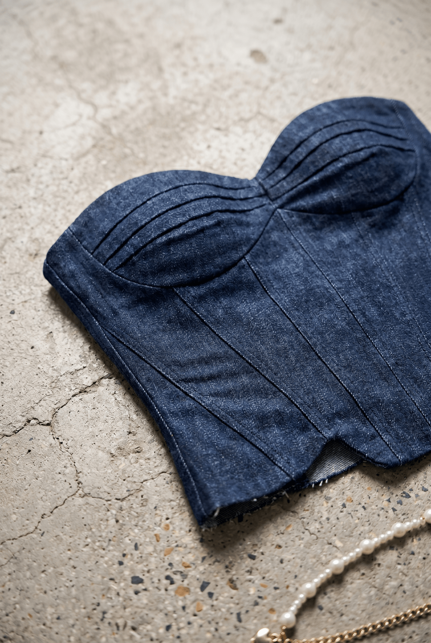 Blue Bulletproof Denim Corset - BEEGLEE