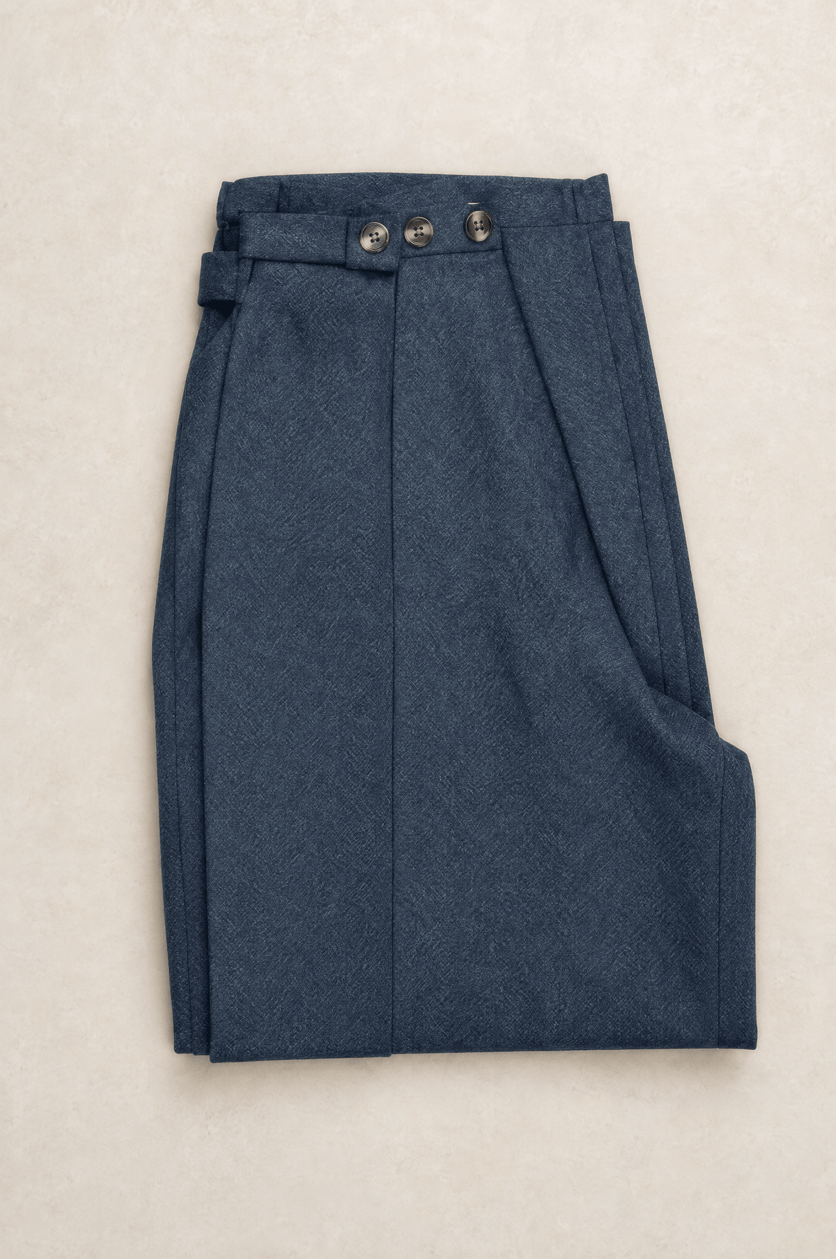Blue Buttoned-Up Jeans - BEEGLEE