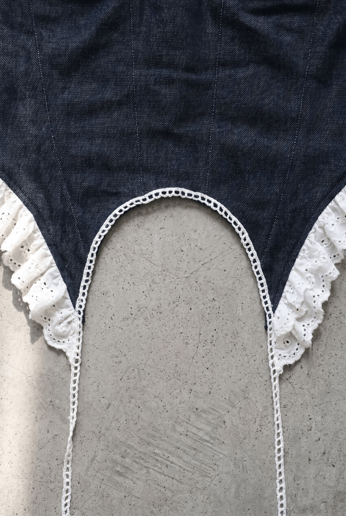 Blue Ruched Denim Top - BEEGLEE