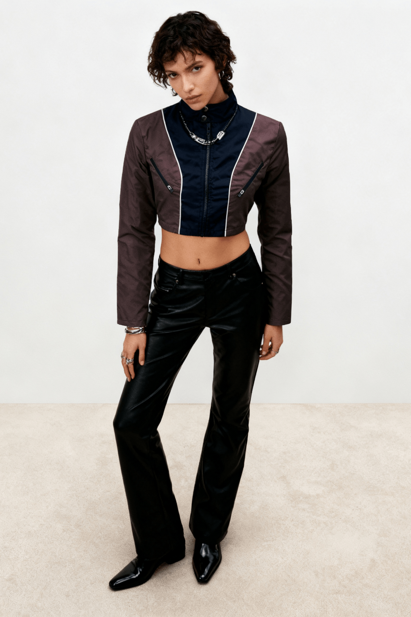 Brown Rogue Zip - Up Jacket - BEEGLEE